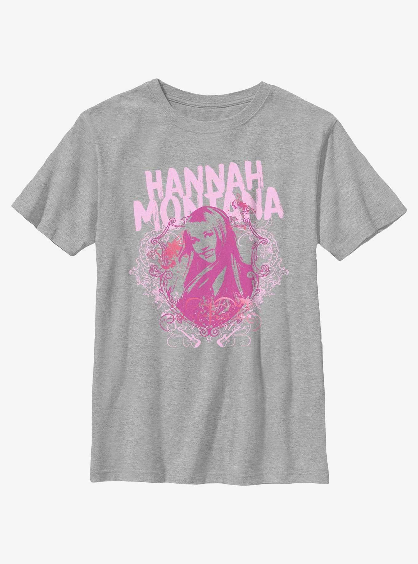 Hannah Montana Glam Portrait Youth T-Shirt, ATH HTR, hi-res