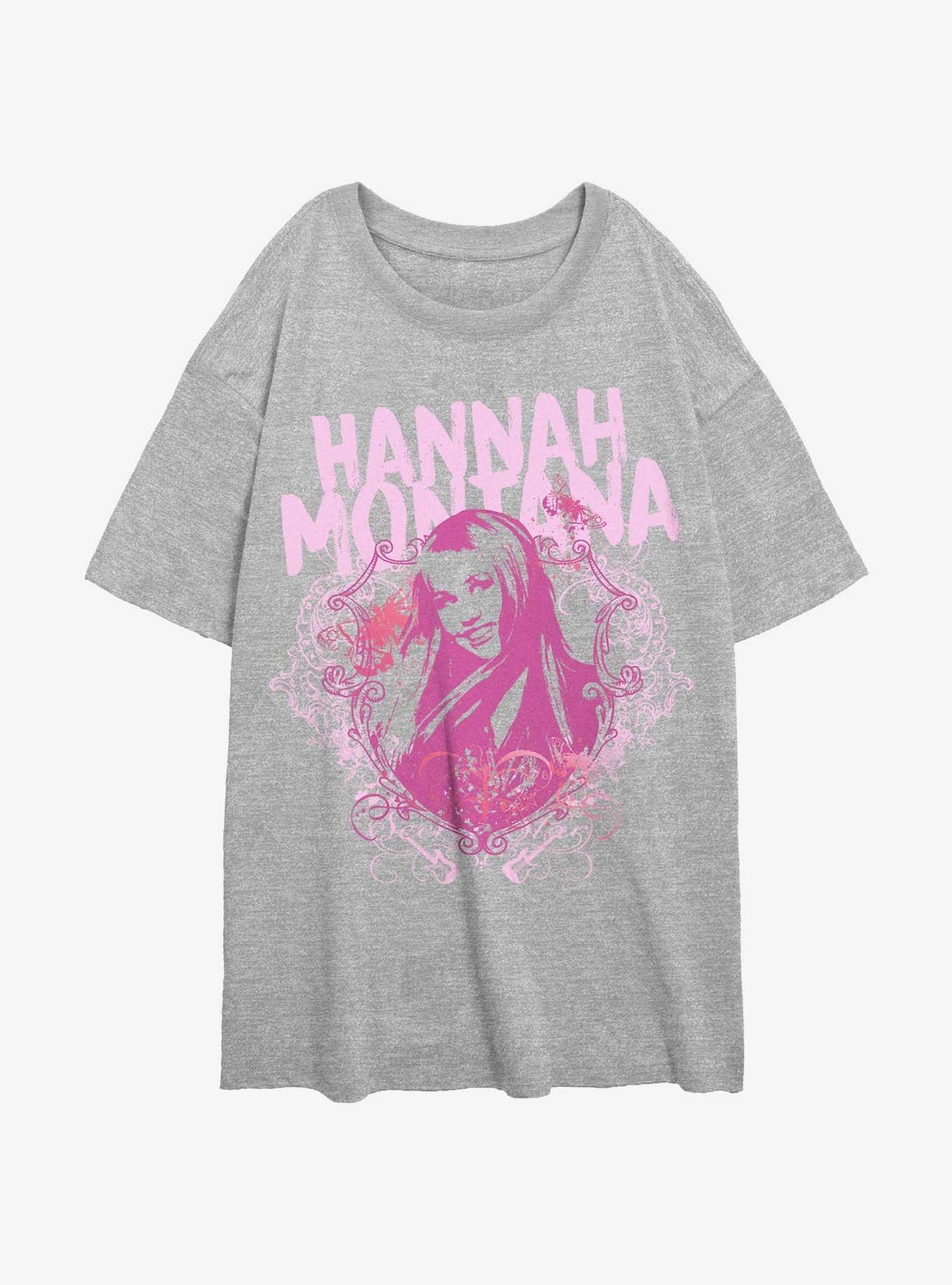 Hannah Montana Glam Portrait Womens Oversized T-Shirt, , hi-res