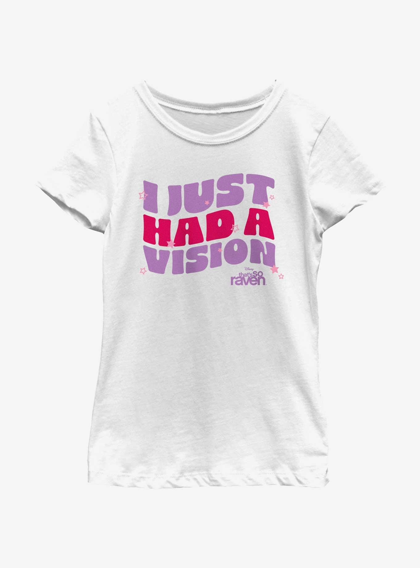 That's So Raven I Just Had A Vision Youth Girls T-Shirt, WHITE, hi-res