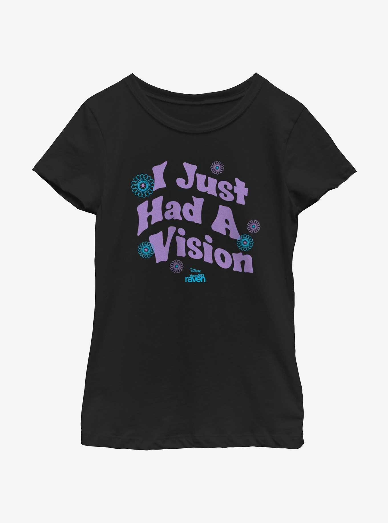 That's So Raven I Just Had A Vision Groovy Youth Girls T-Shirt, BLACK, hi-res