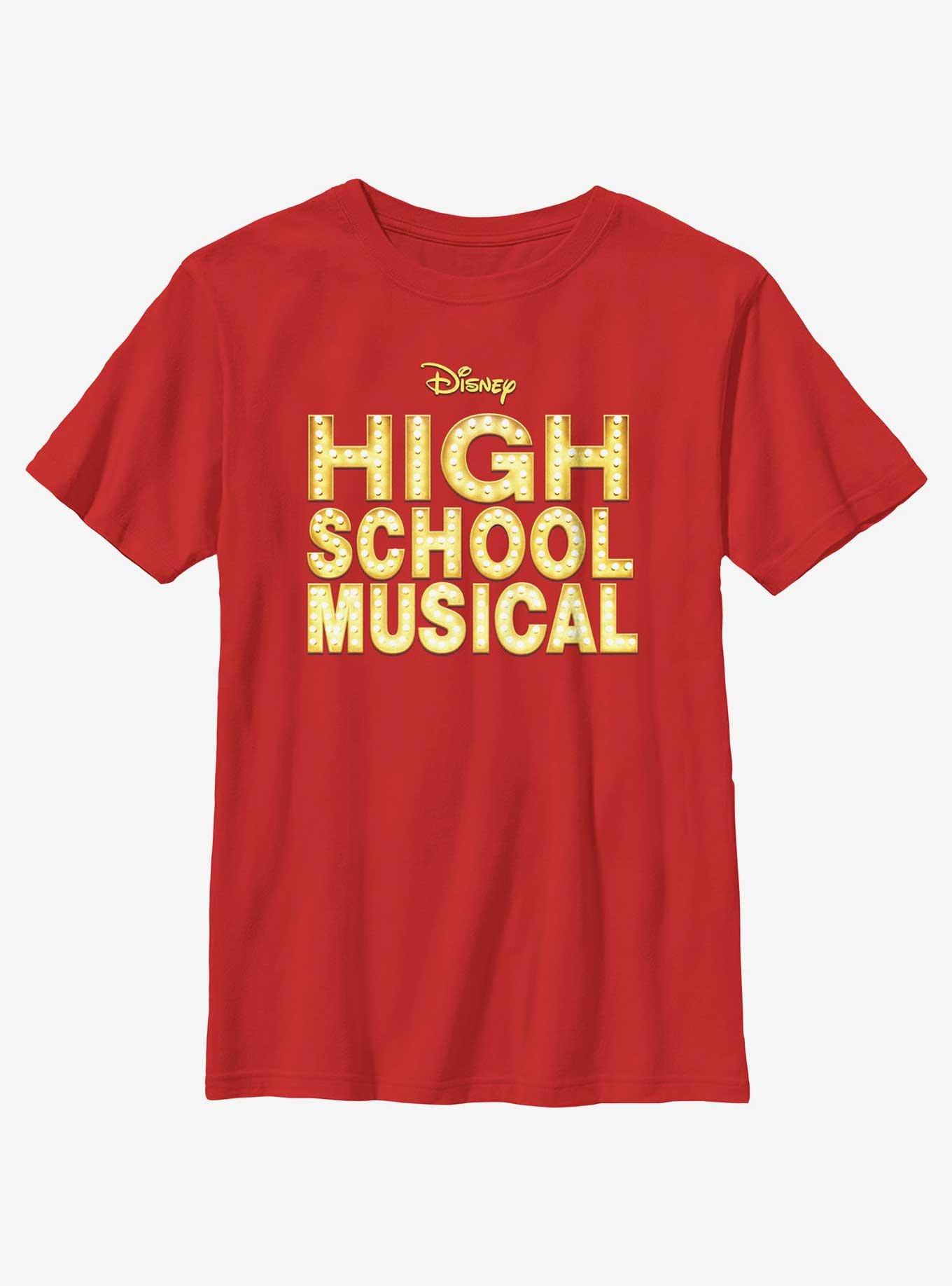 High School Musical Classic Logo Youth T-Shirt, RED, hi-res