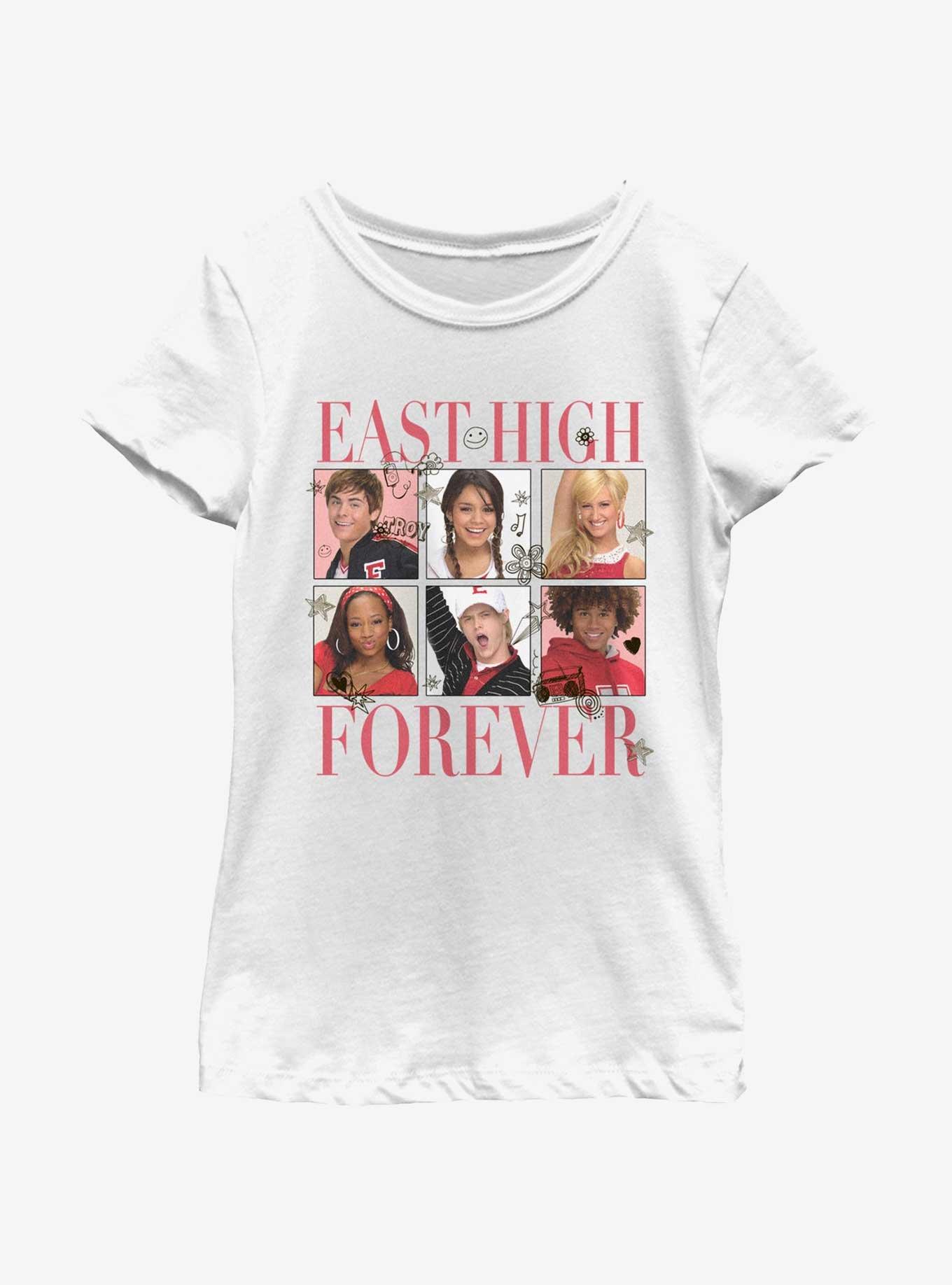 High School Musical East Forever Tile Portraits Youth Girls T-Shirt