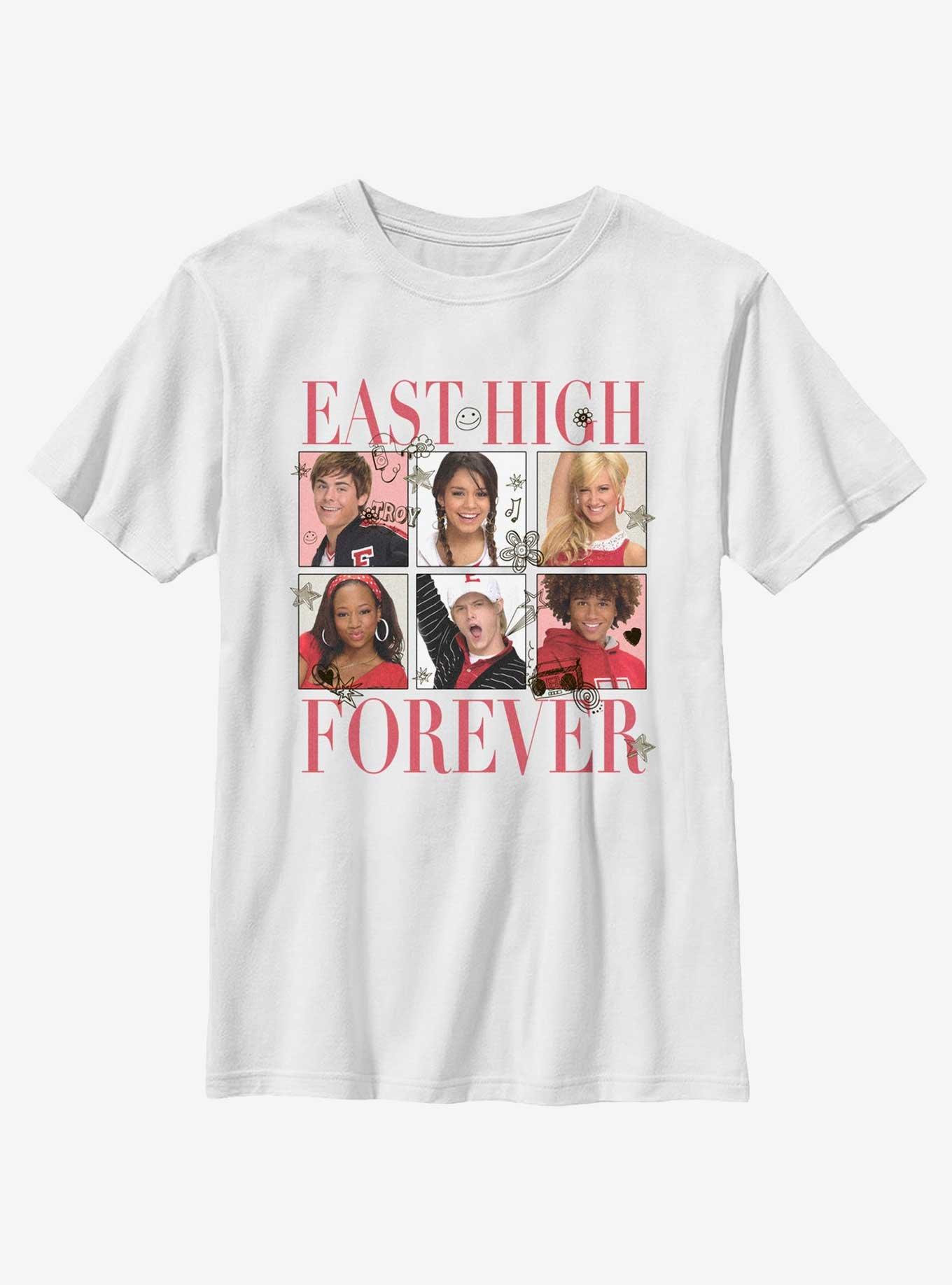 High School Musical East High Forever Tile Portraits Youth T-Shirt, WHITE, hi-res