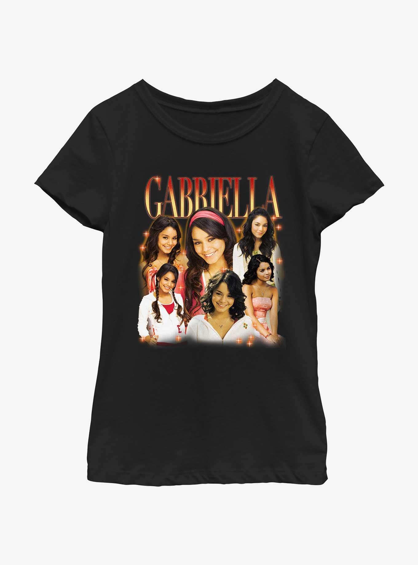 High School Musical Gabriella Portrait Collage Youth Girls T-Shirt, , hi-res