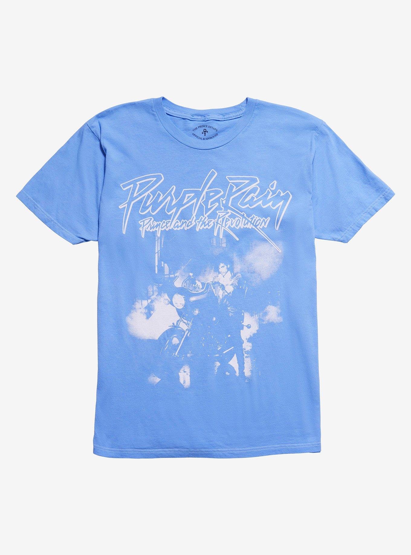 Prince And The Revolution Purple Rain Blue Pigment-Dyed T-Shirt, , hi-res