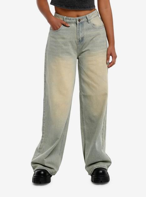 【NONCODE】Bro Dirty Washing Pants No Maintenance - Red-Line Wash Japanese Baggy Denim | No