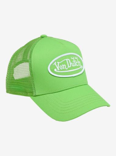 Von Dutch Logo Lime Green Trucker Hat | Hot Topic display picture 2