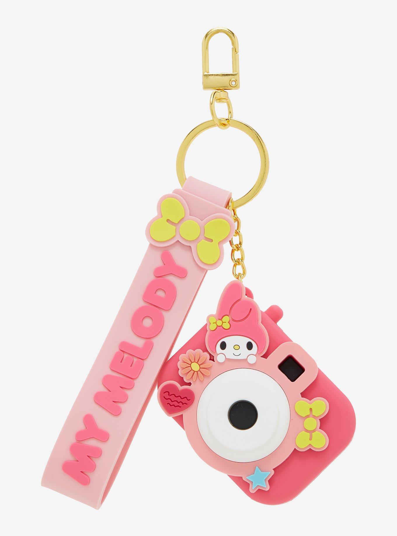 いっちーLORObear key charm Sanrio My Melody Camera Wristlet Charm Keychain | BoxLunch