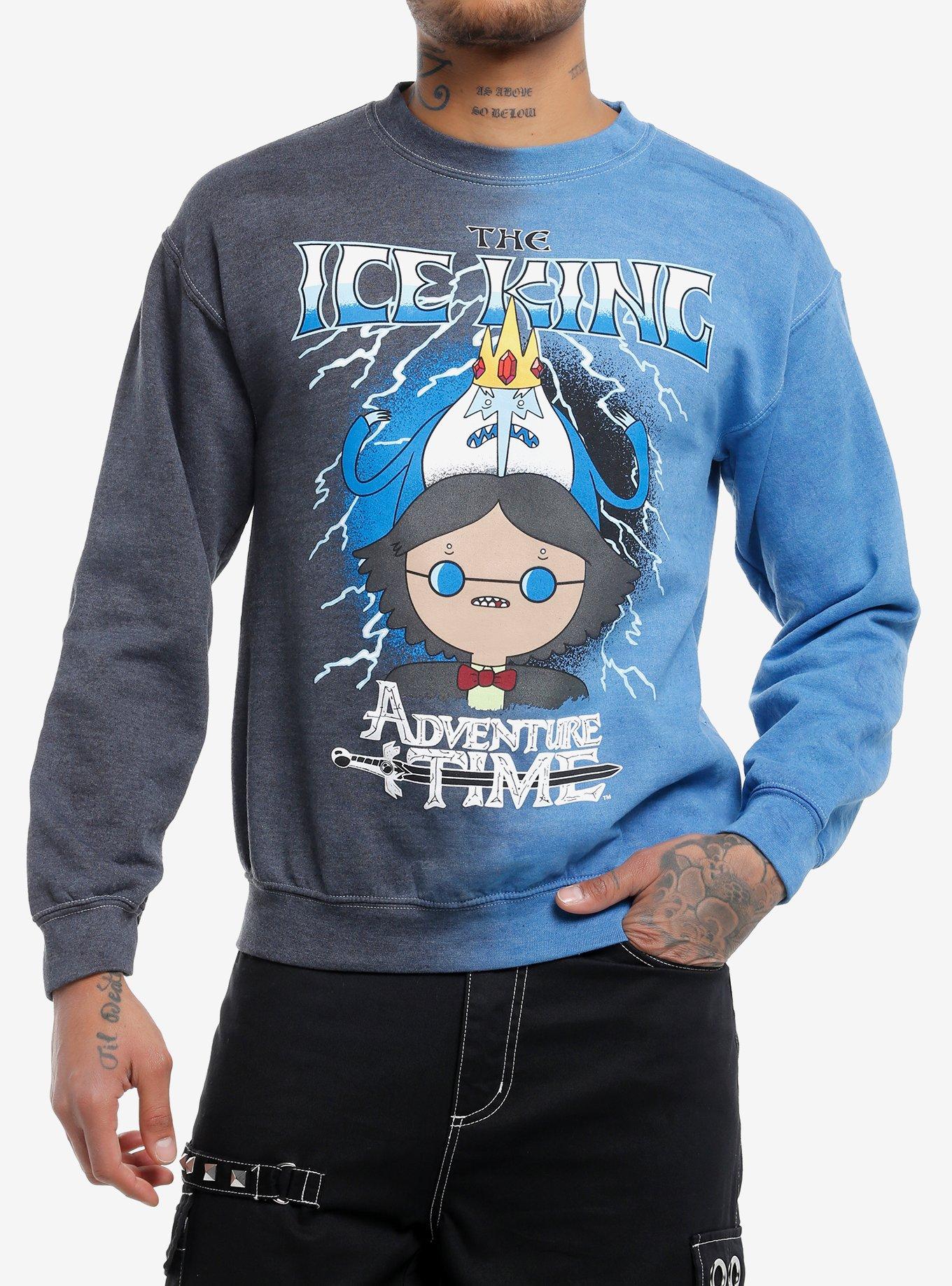 Adventure Time The Ice King Split Dye Sweatshirt, , hi-res