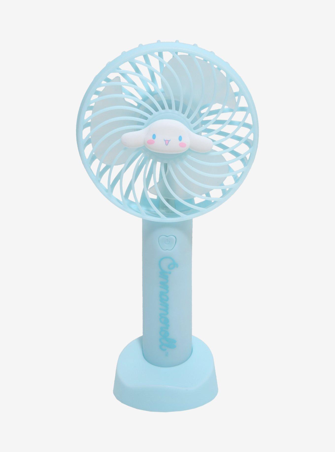 Cinnamoroll Blue Handheld Fan With Stand, , hi-res