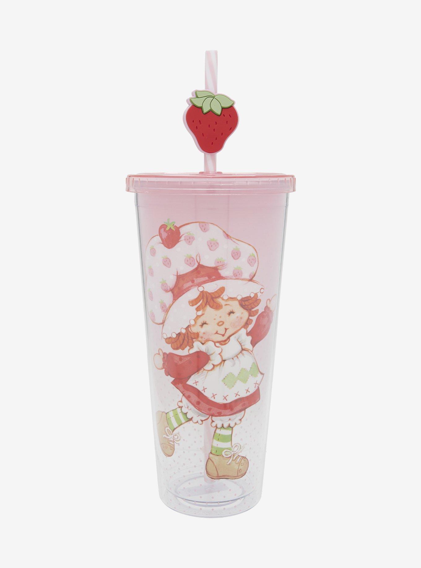 Strawberry Shortcake Ombré Carnival Cup with Straw Charm, , hi-res