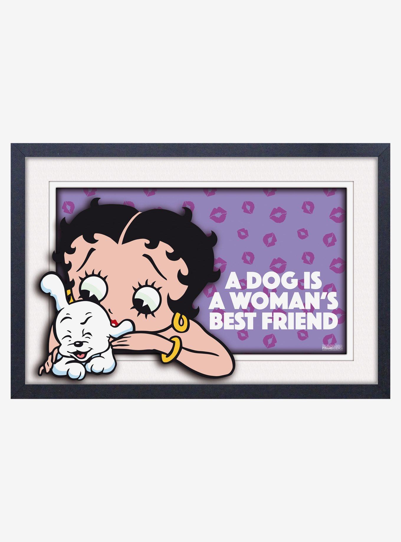 Betty Boop Best Friend Plexi Framed Poster