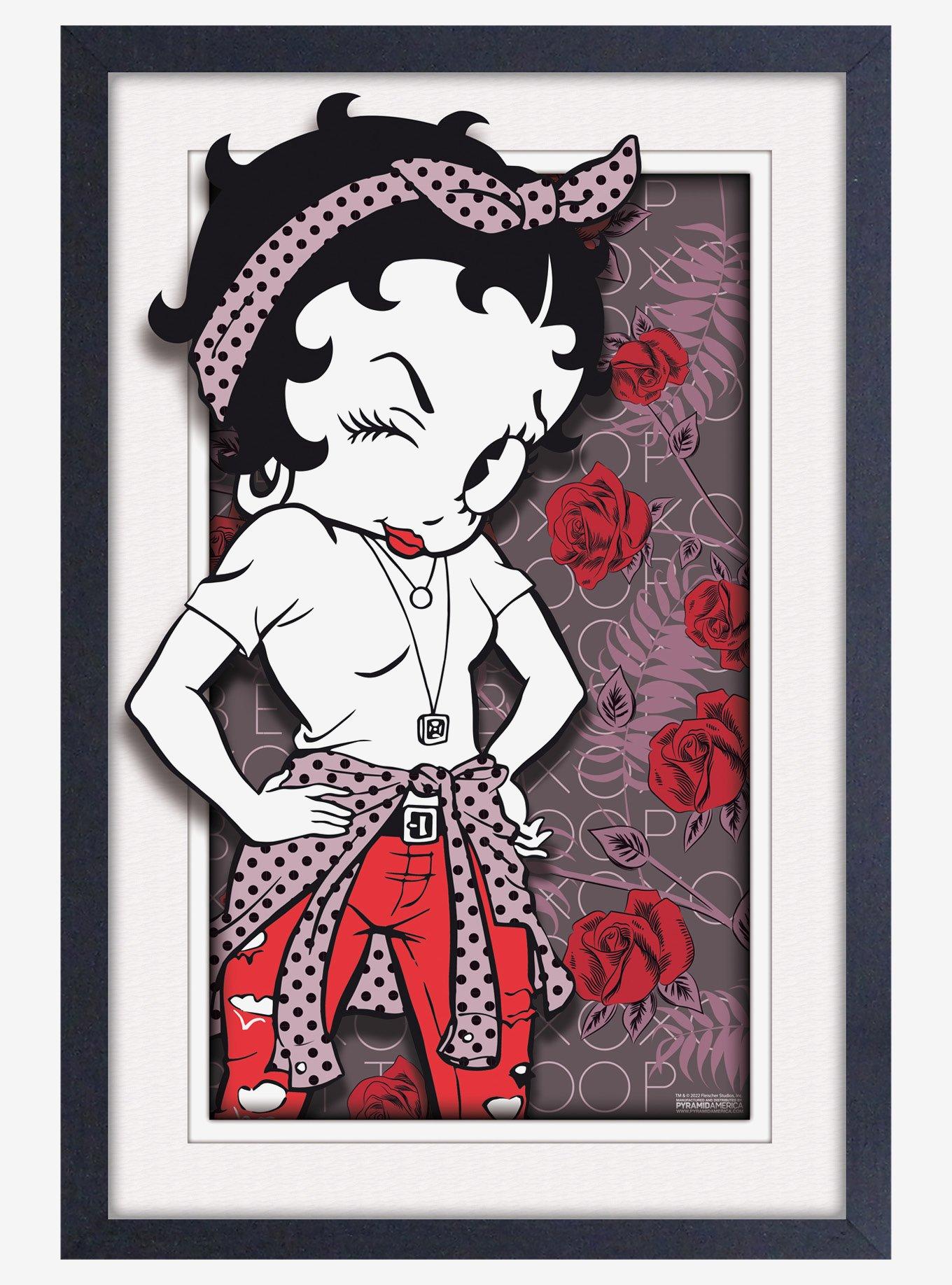 Betty Boop Rebel Plexi Framed Poster, , hi-res