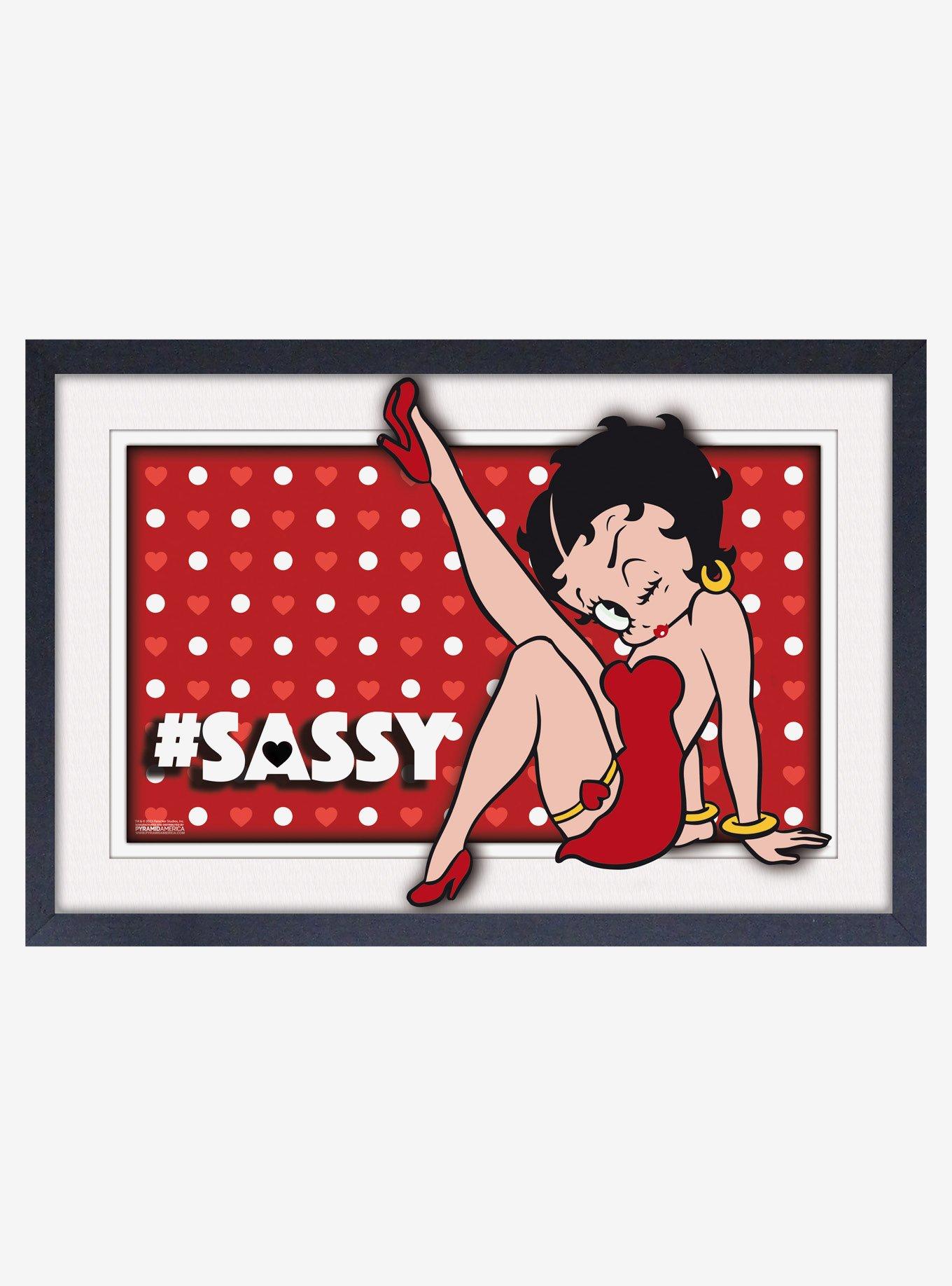 Betty Boop Sassy Plexi Framed Poster