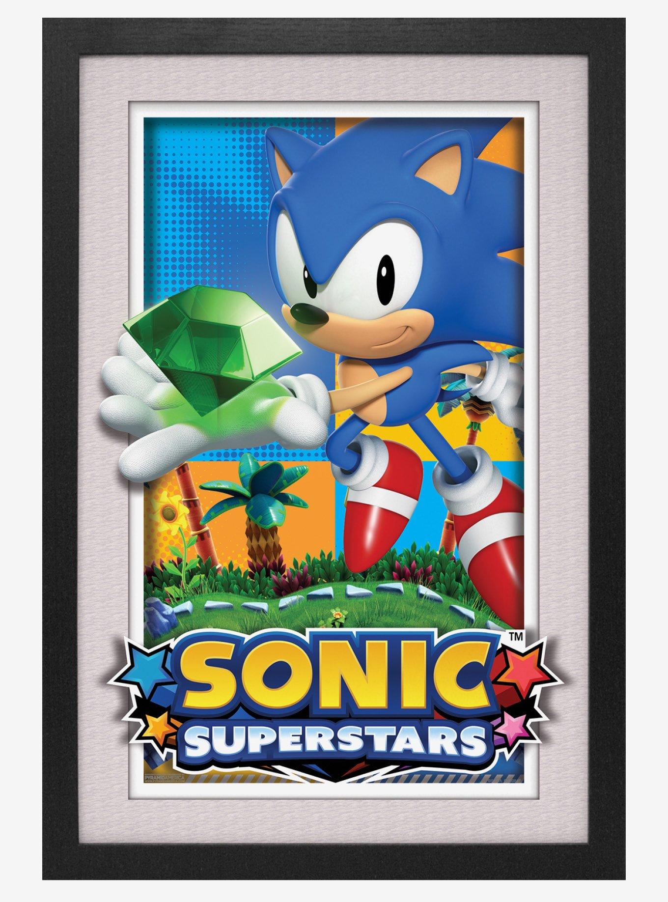 Sonic Superstars New Thrills Plexi Framed Poster