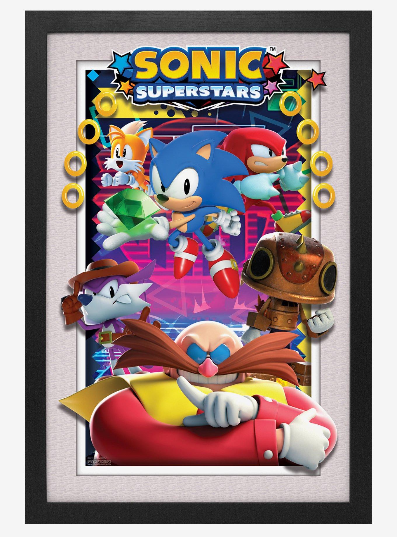 Sonic Superstars Superstars Plexi Framed Poster