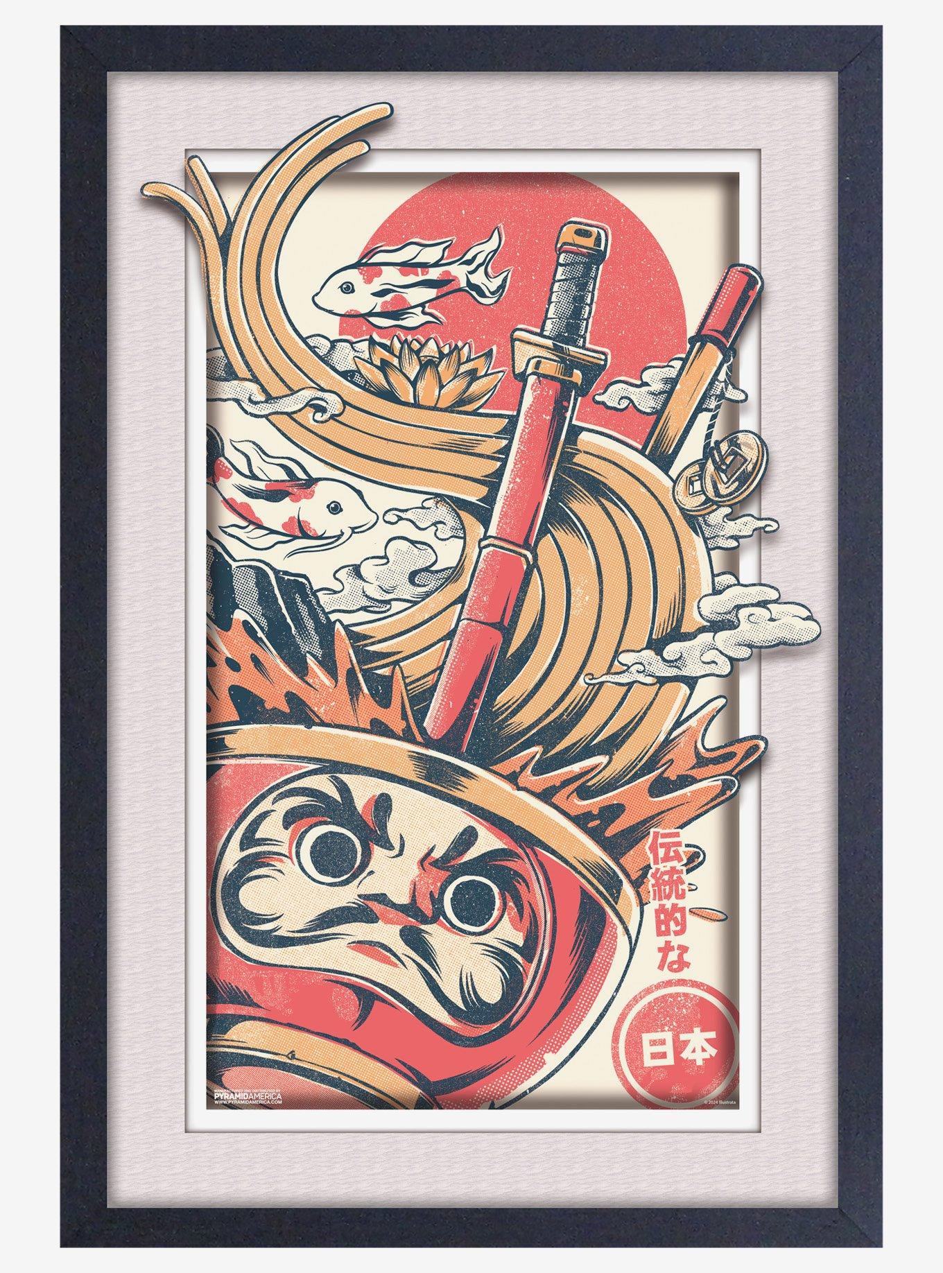 Ilustrata DarumaRamen Plexi Framed Poster