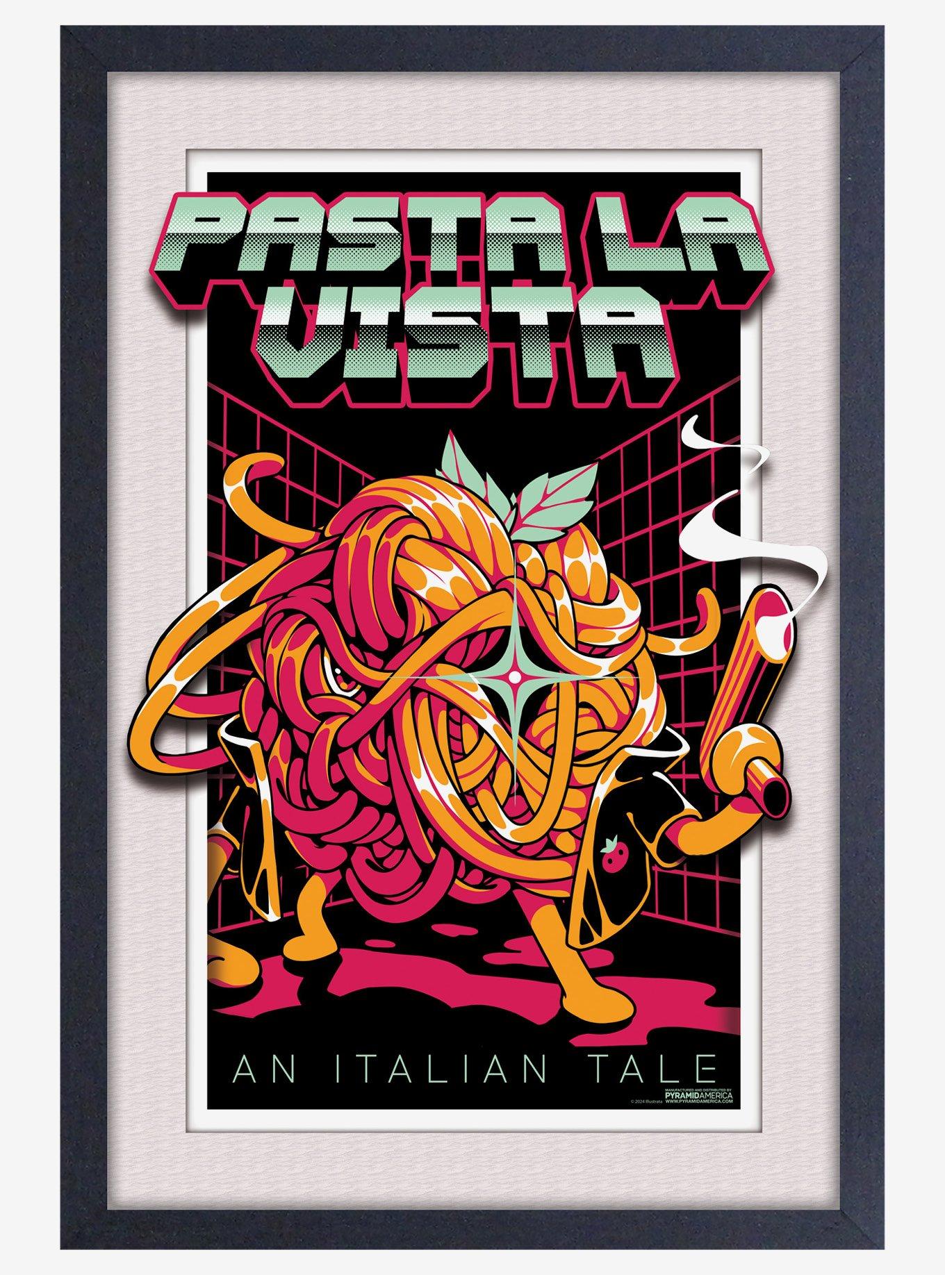 Ilustrata Pasta La Vista Plexi Framed Poster