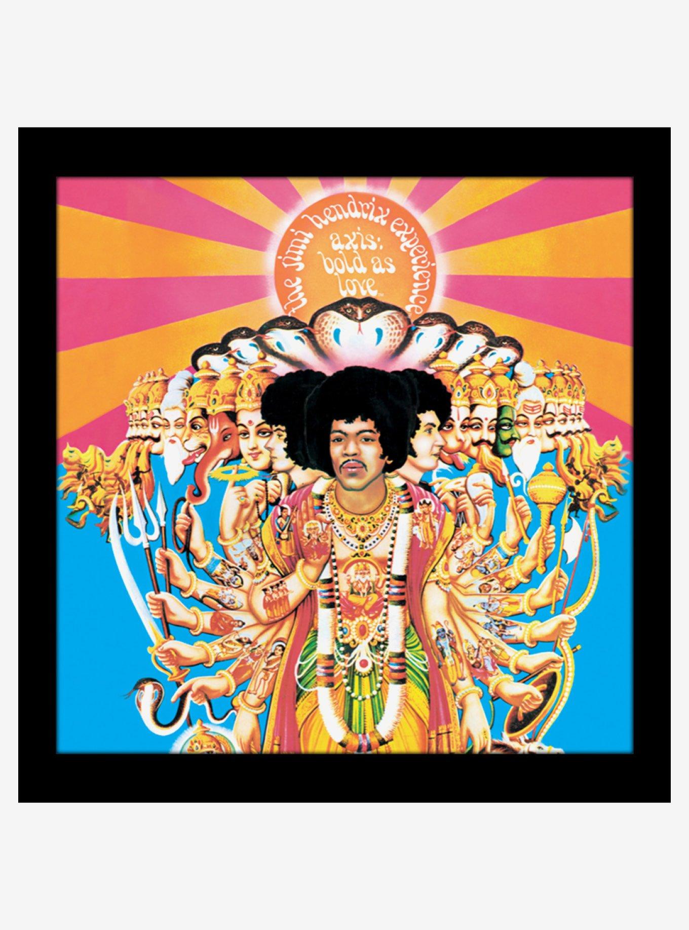 Jimi Hendrix Axis Bold as Love Plexi Framed Poster, , hi-res