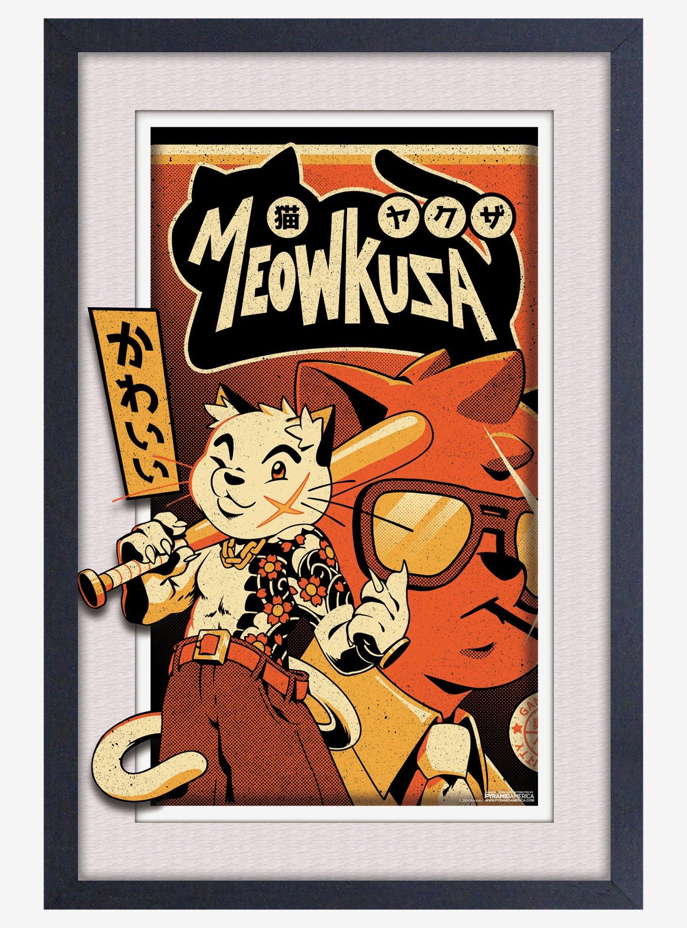 Ilustrata Meowkusa Plexi Framed Poster, , hi-res