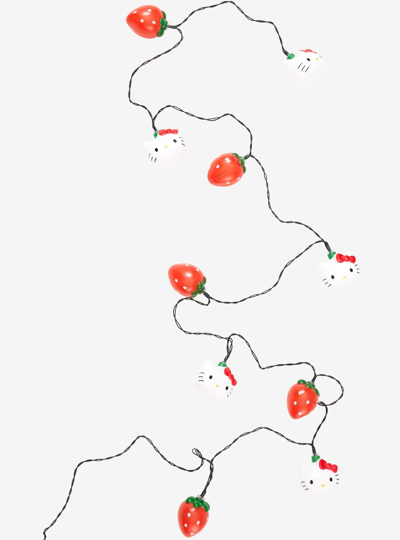 Sanrio Hello Kitty Strawberries Battery Operated String Lights, , hi-res