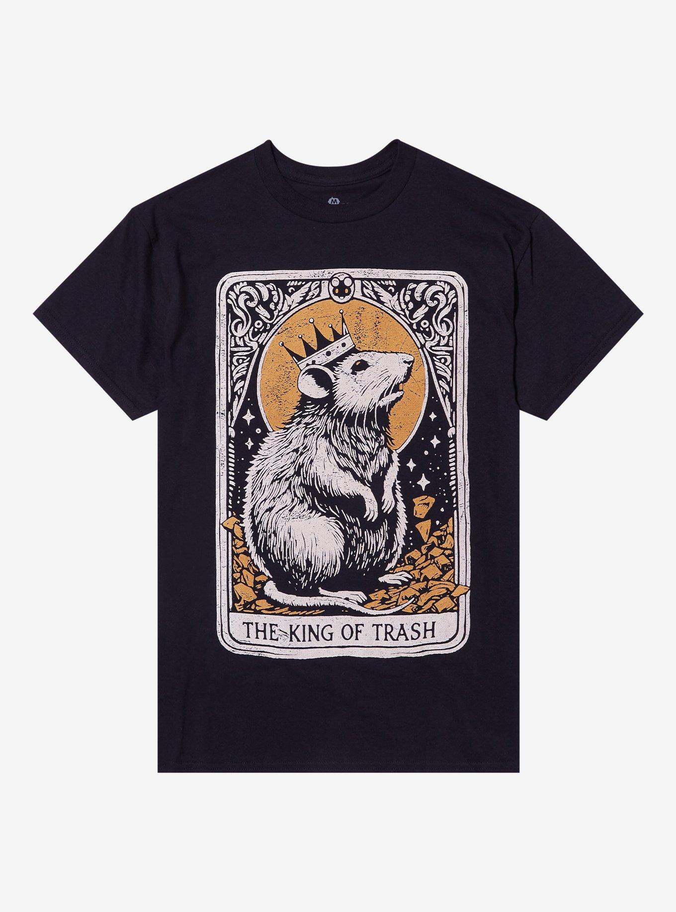 King Of Trash Rat T-Shirt, BLACK, hi-res