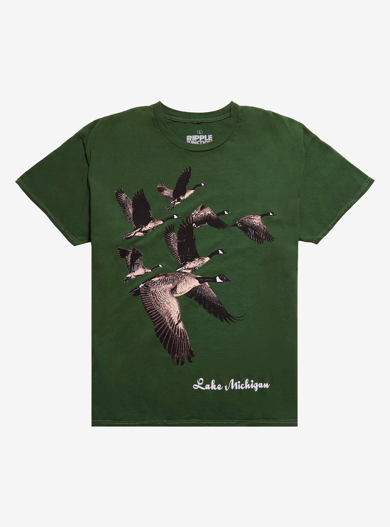Lake Michigan Wild Geese T-Shirt, , hi-res
