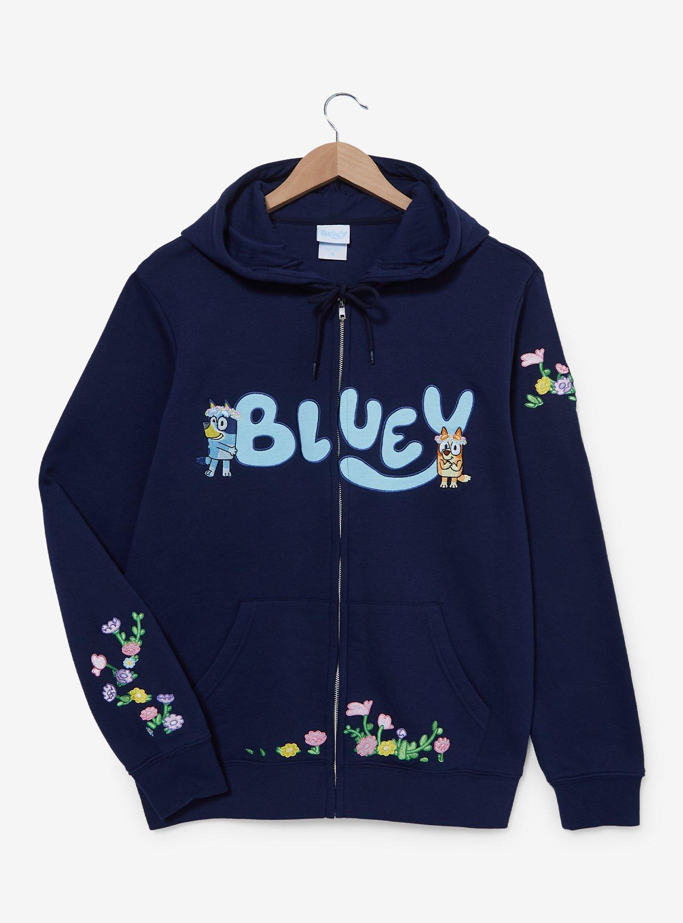 Bluey Floral Zip Hoodie — BoxLunch Exclusive, , hi-res