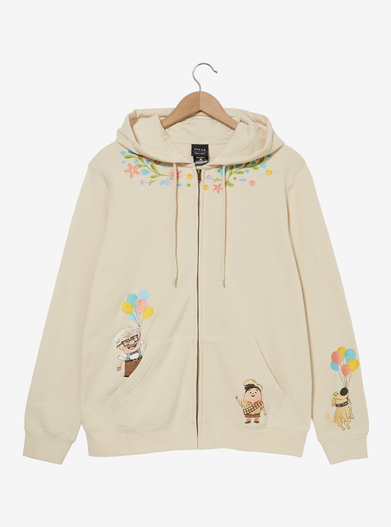 Disney Pixar Up Floral Zip Hoodie — BoxLunch Exclusive, , hi-res