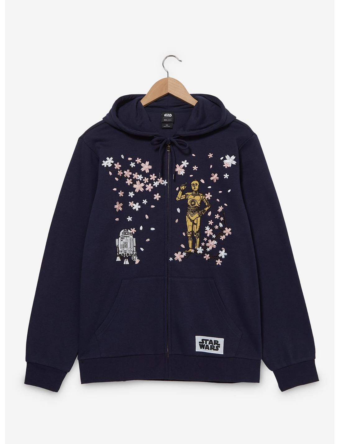 Star Wars R2-D2 & C-3PO Cherry Blossom Zippered Hoodie Star Wars R2-D2 & C-3PO Cherry Blossom Zippered Hoodie