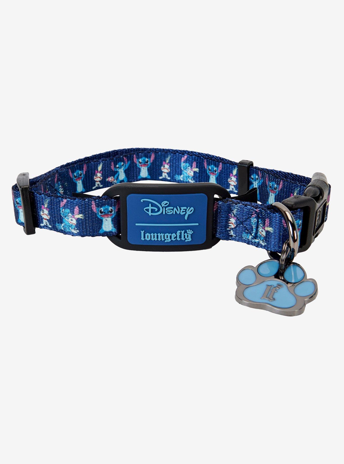 Loungefly Disney Lilo & Stitch Scrump and Stitch Allover Print Large Dog Collar, , hi-res