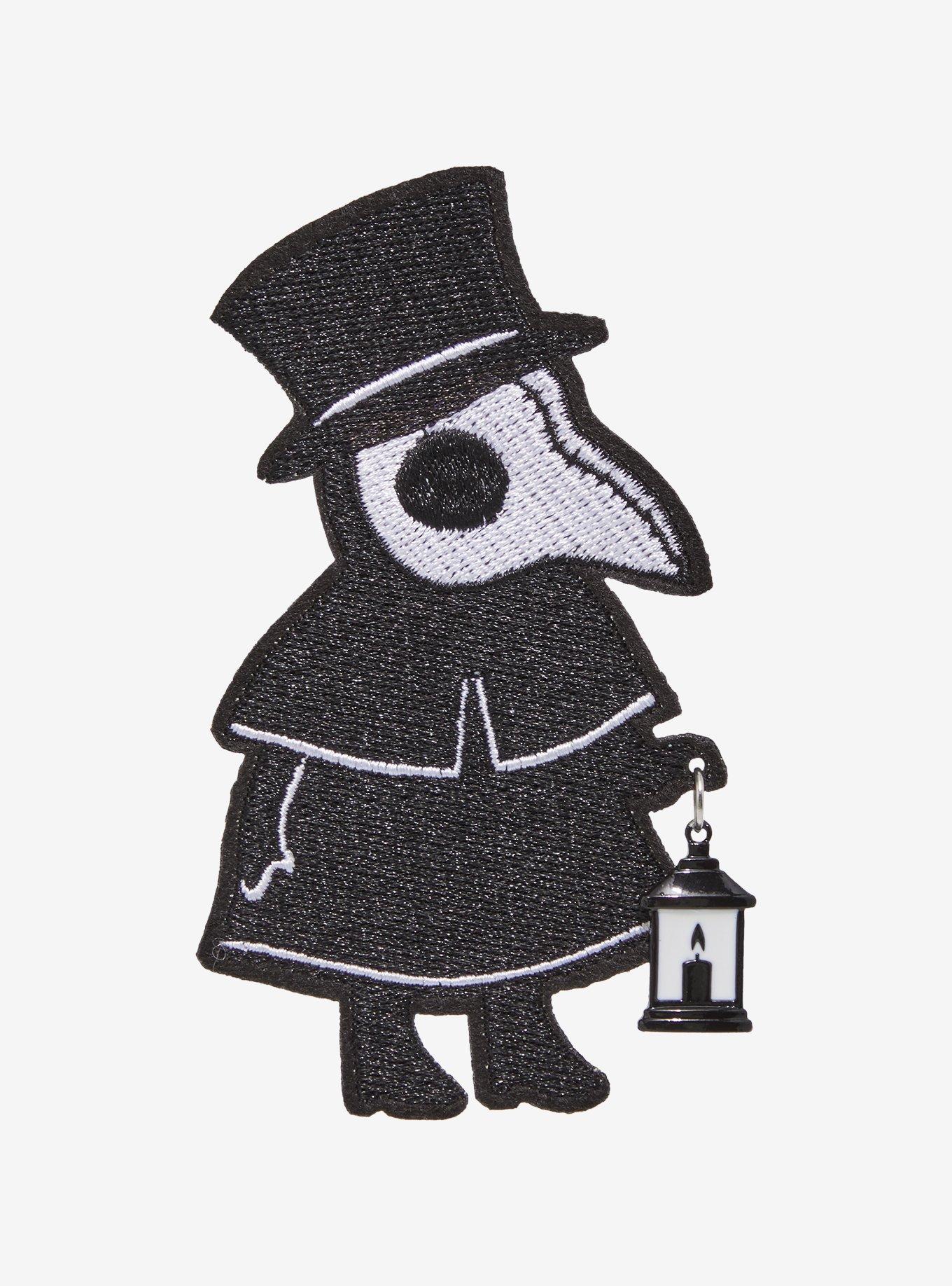 Plague Doctor Lantern Charm Patch, , hi-res