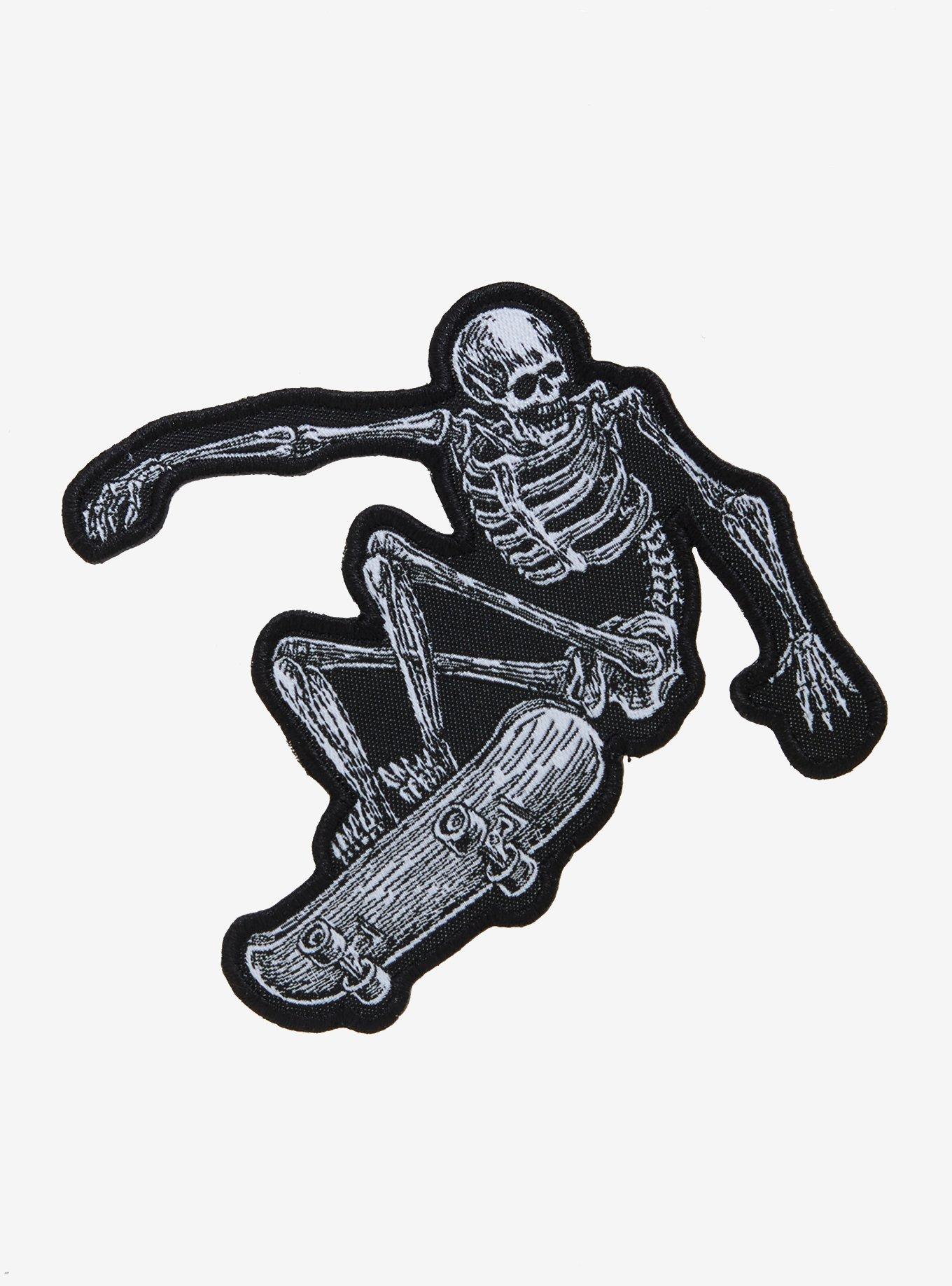 Skateboarding Skeleton Patch By Ghost Supply | Hot Topic