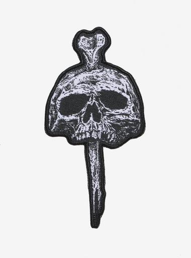 Custom Embroidered Skull & Skeleton Round Patch - Sew-On Applique For Jackets, Bags, DIY Crafts (Made In USA)