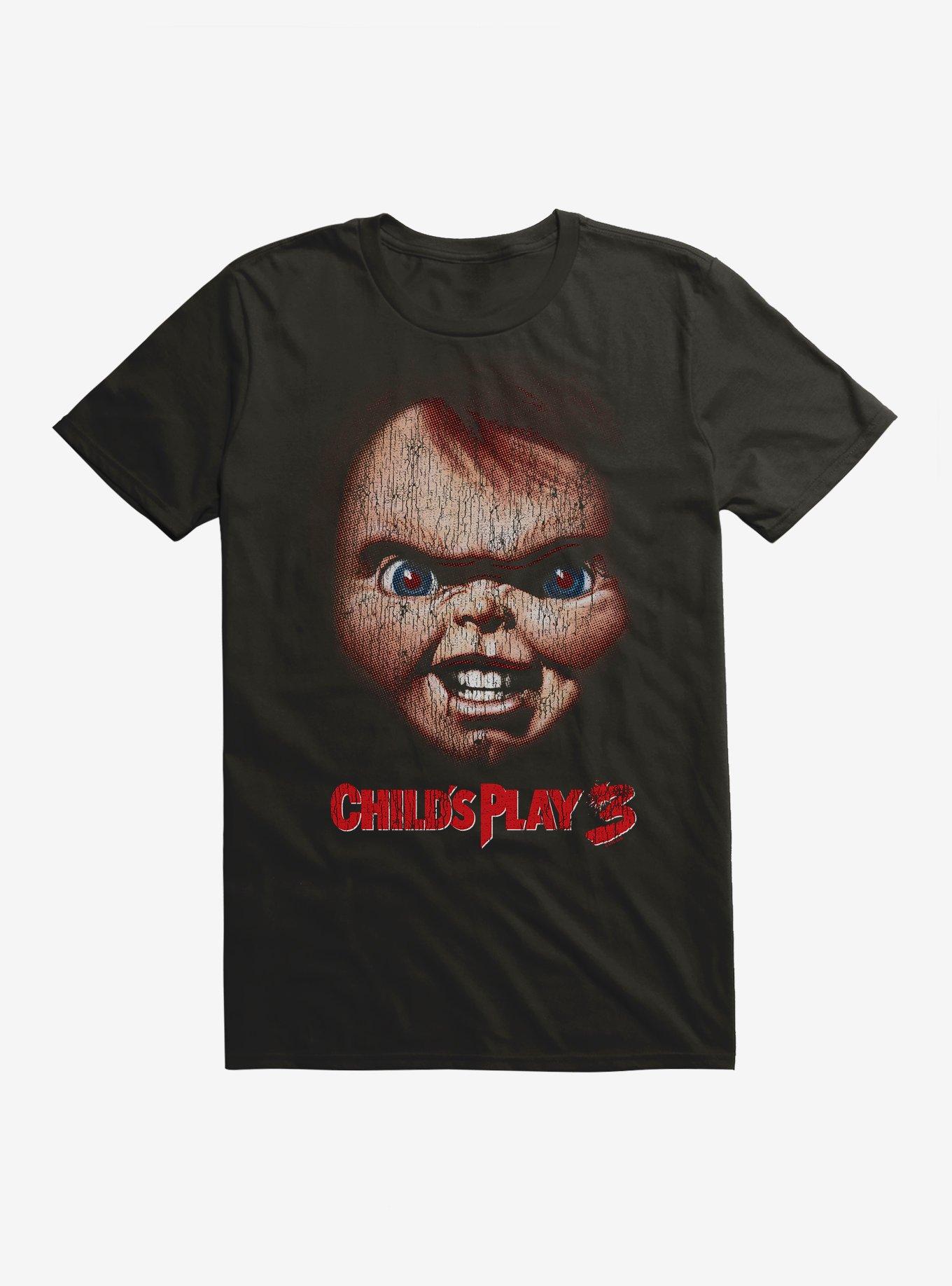 Chucky Child's Play 3 Large Face T-Shirt, , hi-res