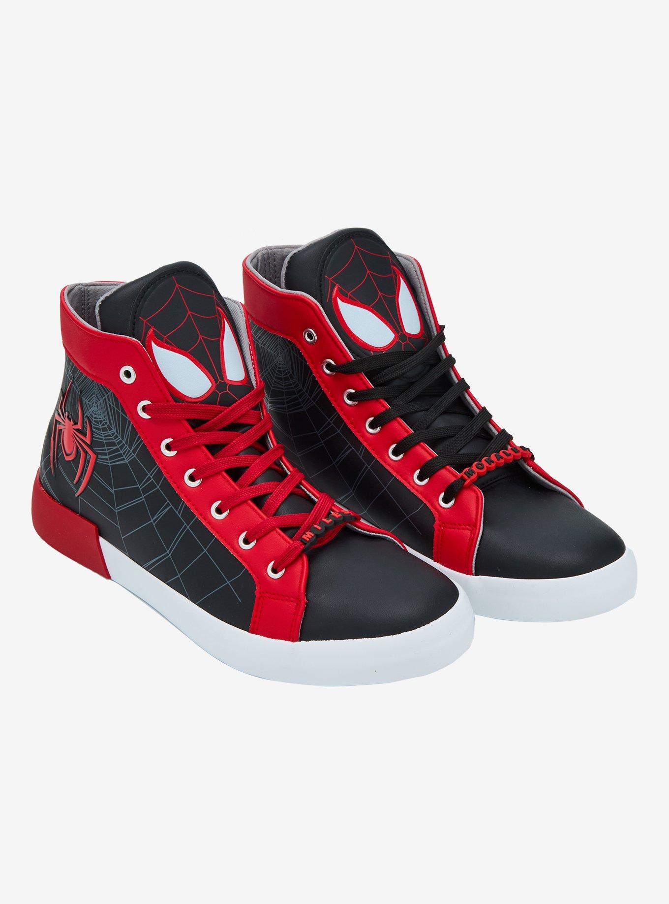 Marvel Spider-Man: Across The Spider-Verse Miles Morales Hi-Top Sneakers, , hi-res