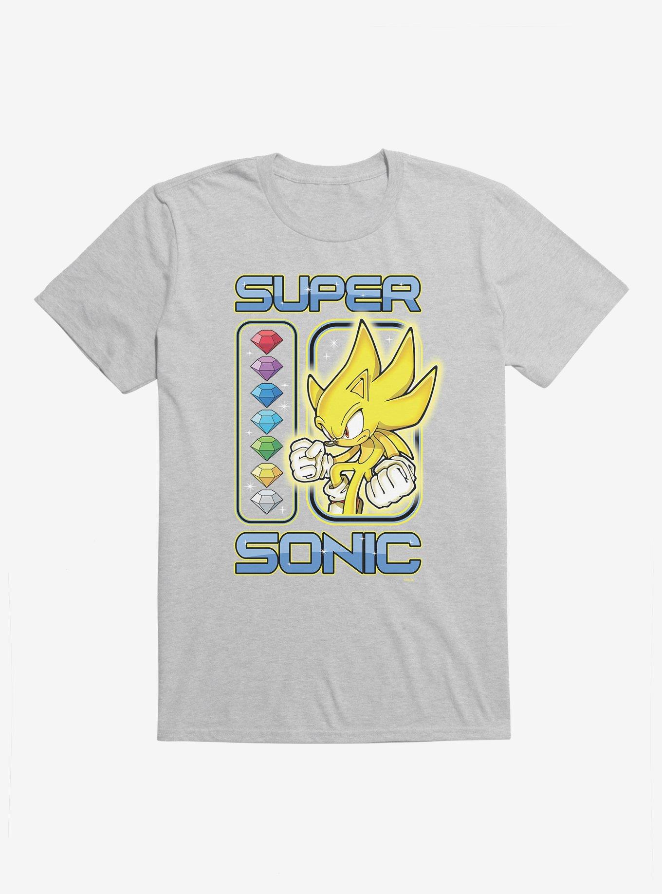 Sonic Super Sonic T-Shirt, HEATHER GREY, hi-res