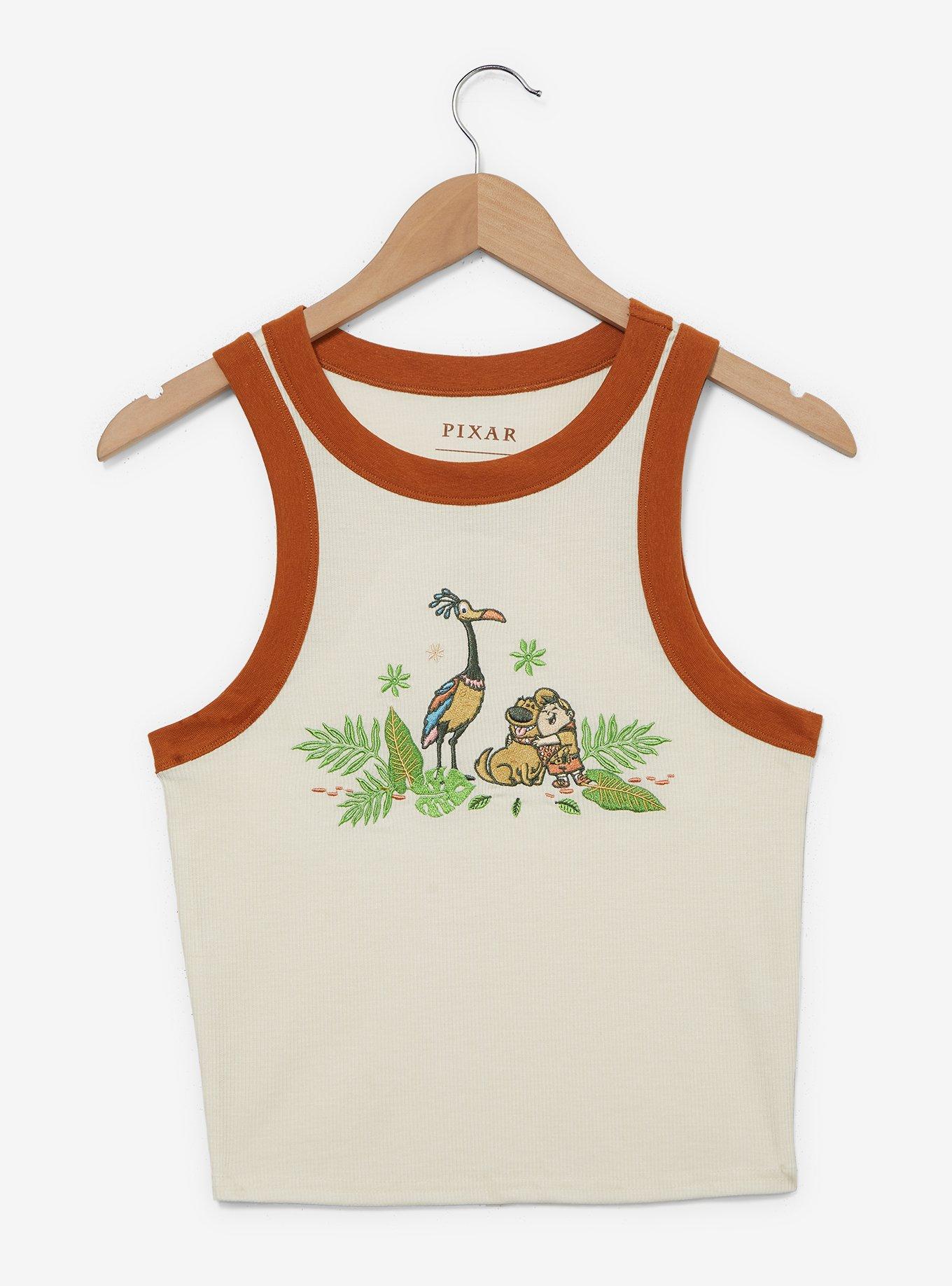 Disney Pixar Up Embroidered Women's Ringer Tank Top — BoxLunch Exclusive, , hi-res