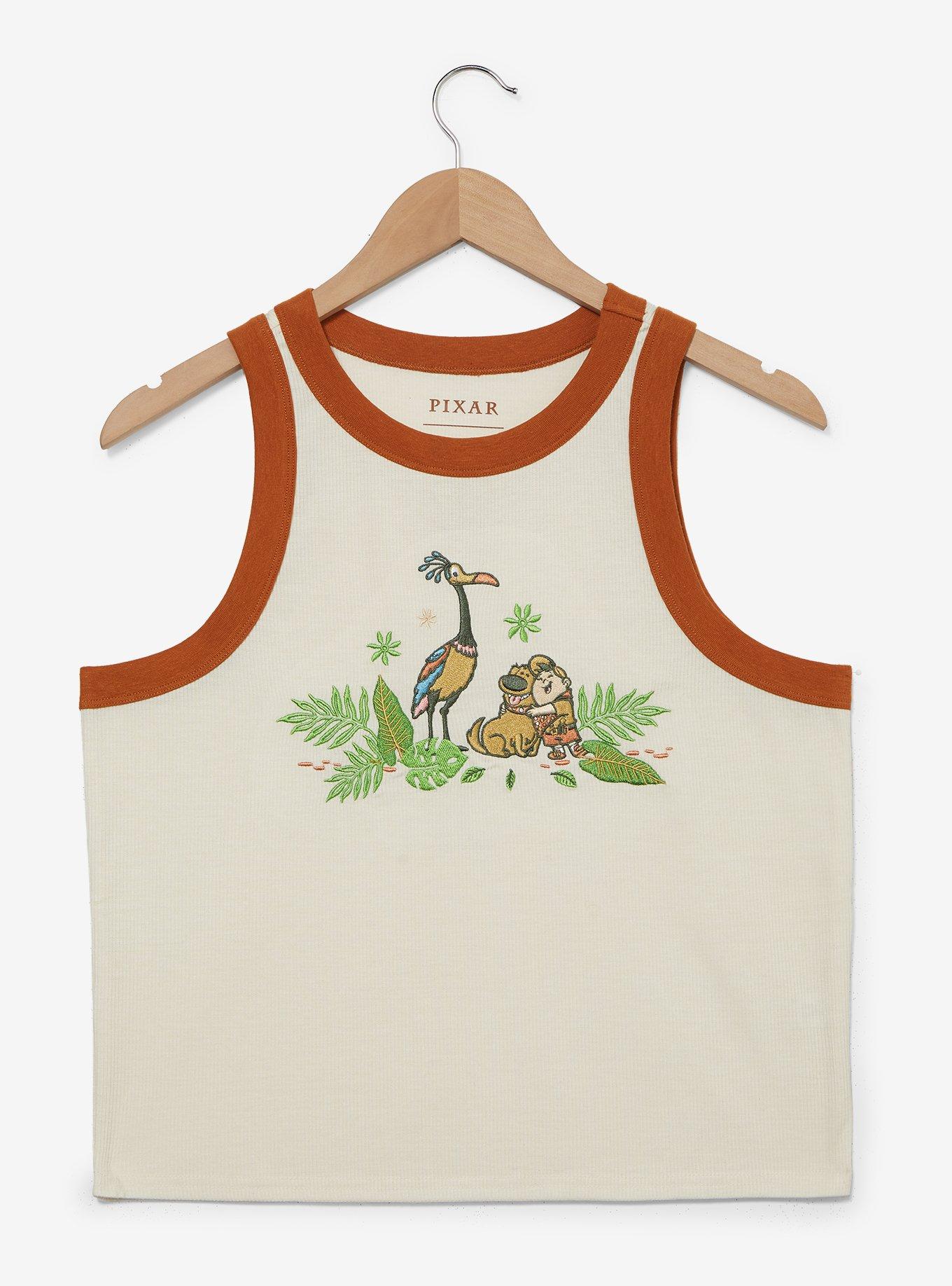 Disney Pixar Up Embroidered Women's Plus Size Ringer Tank Top — BoxLunch Exclusive, , hi-res