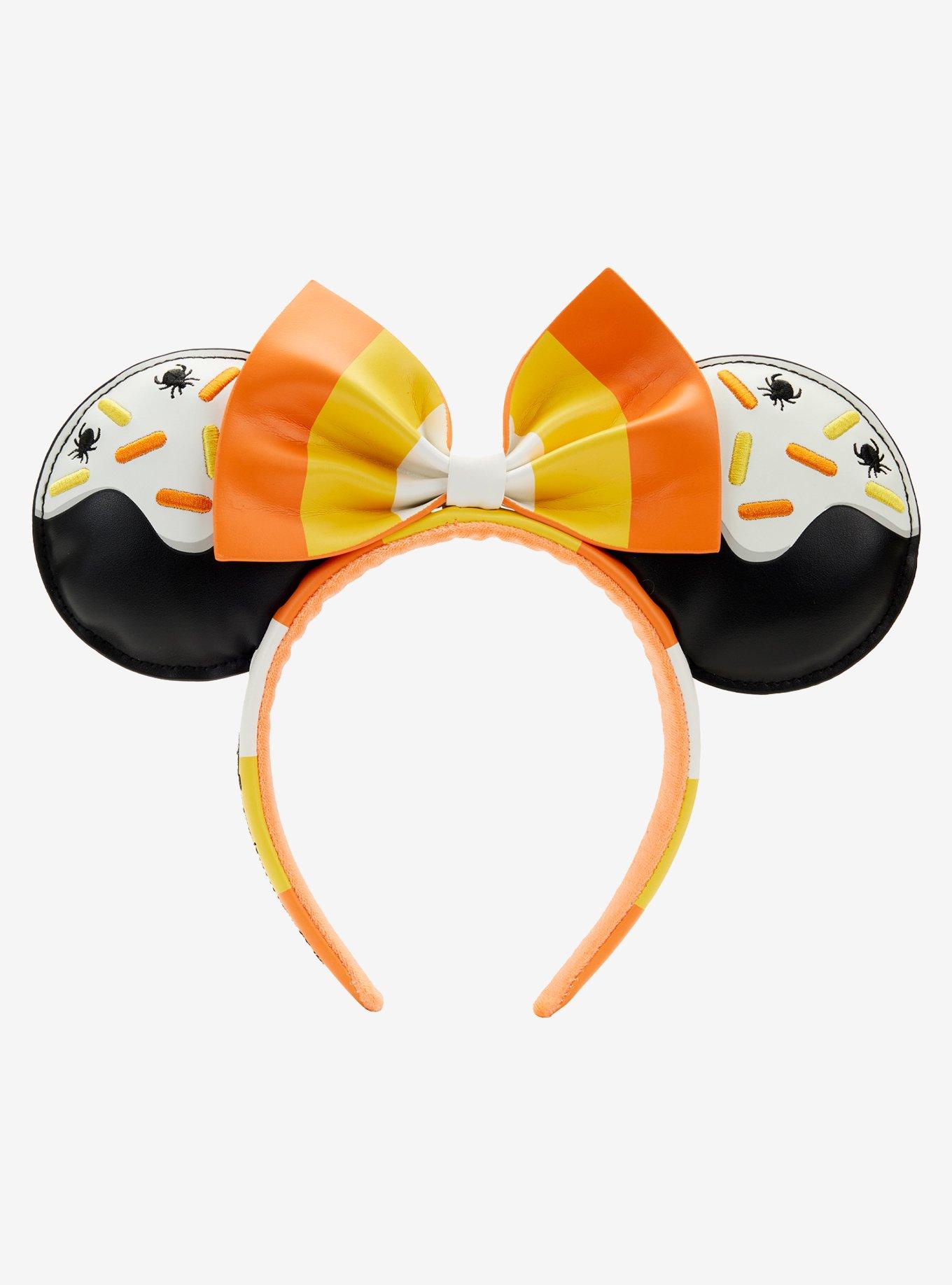 Loungefly Disney Minnie Mouse Glow-in-the-Dark Candy Corn Ears Headband, , hi-res