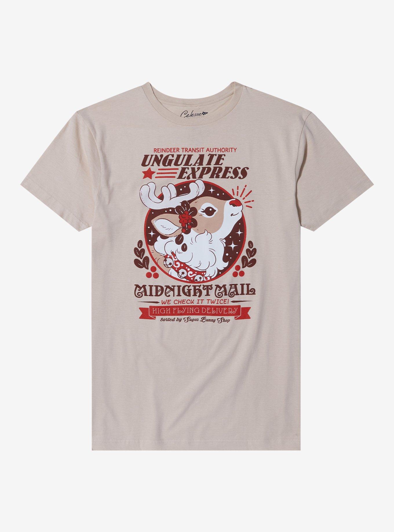 Reindeer Express T-Shirt By Celesse Art, , hi-res