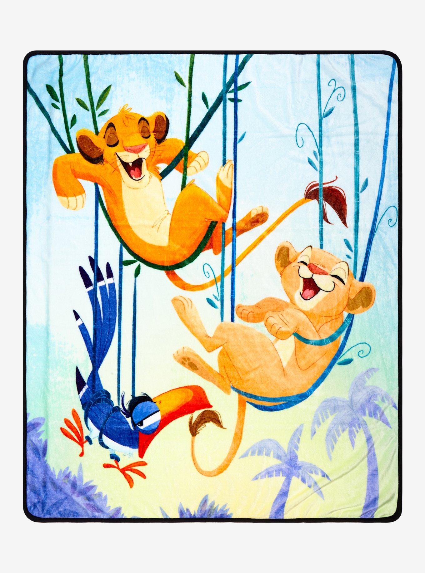 Disney The Lion King Simba & Nala Laughing Throw Blanket, , hi-res