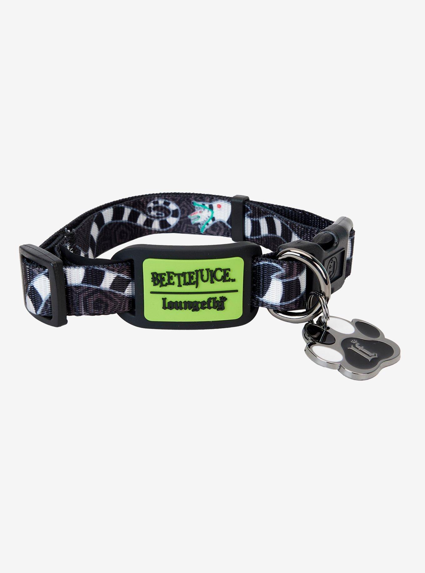 Loungefly Beetlejuice Sandworm Allover Print Large Pet Collar, , hi-res