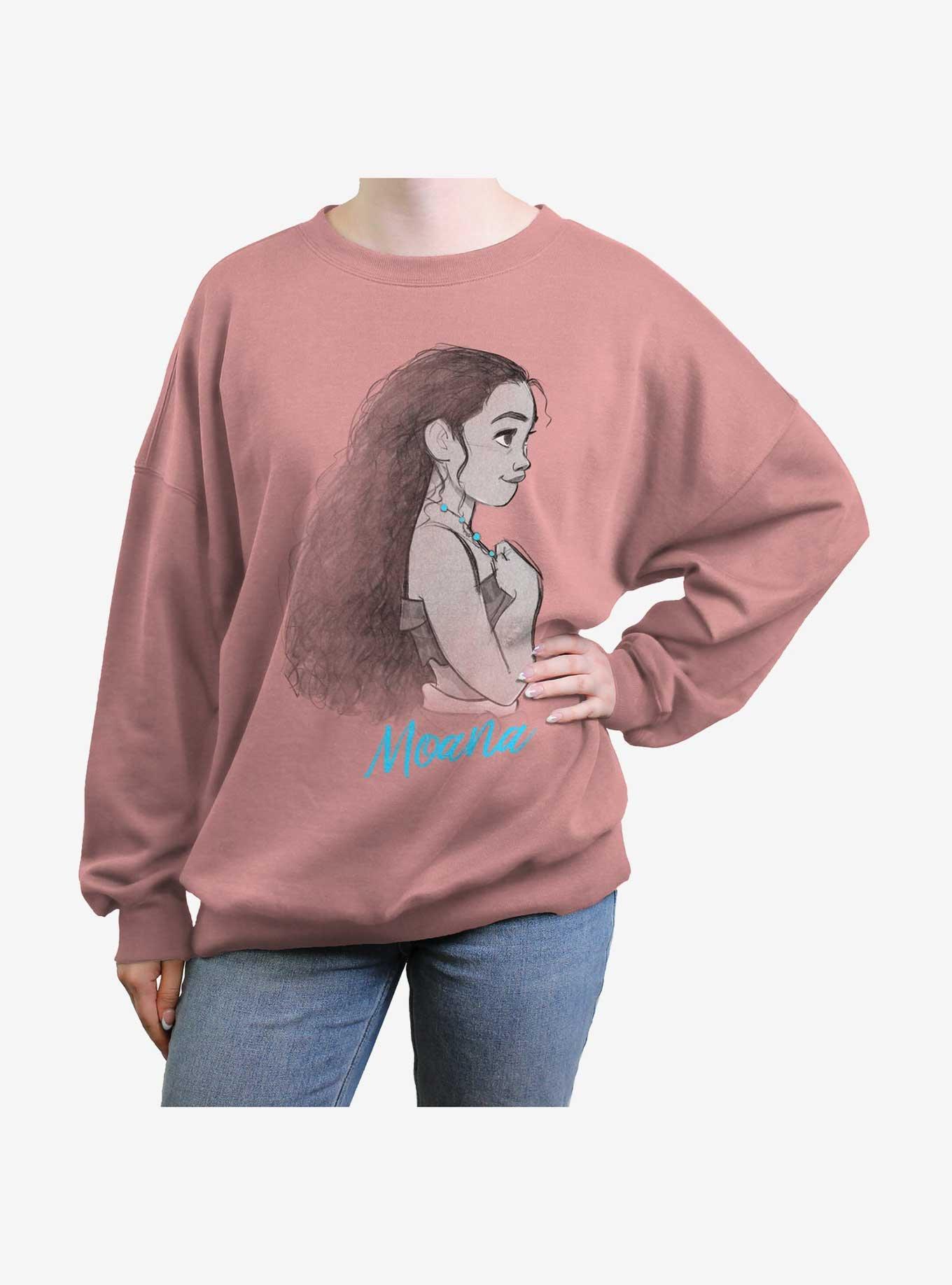 Disney Moana Profile Girls Oversized Sweatshirt, , hi-res