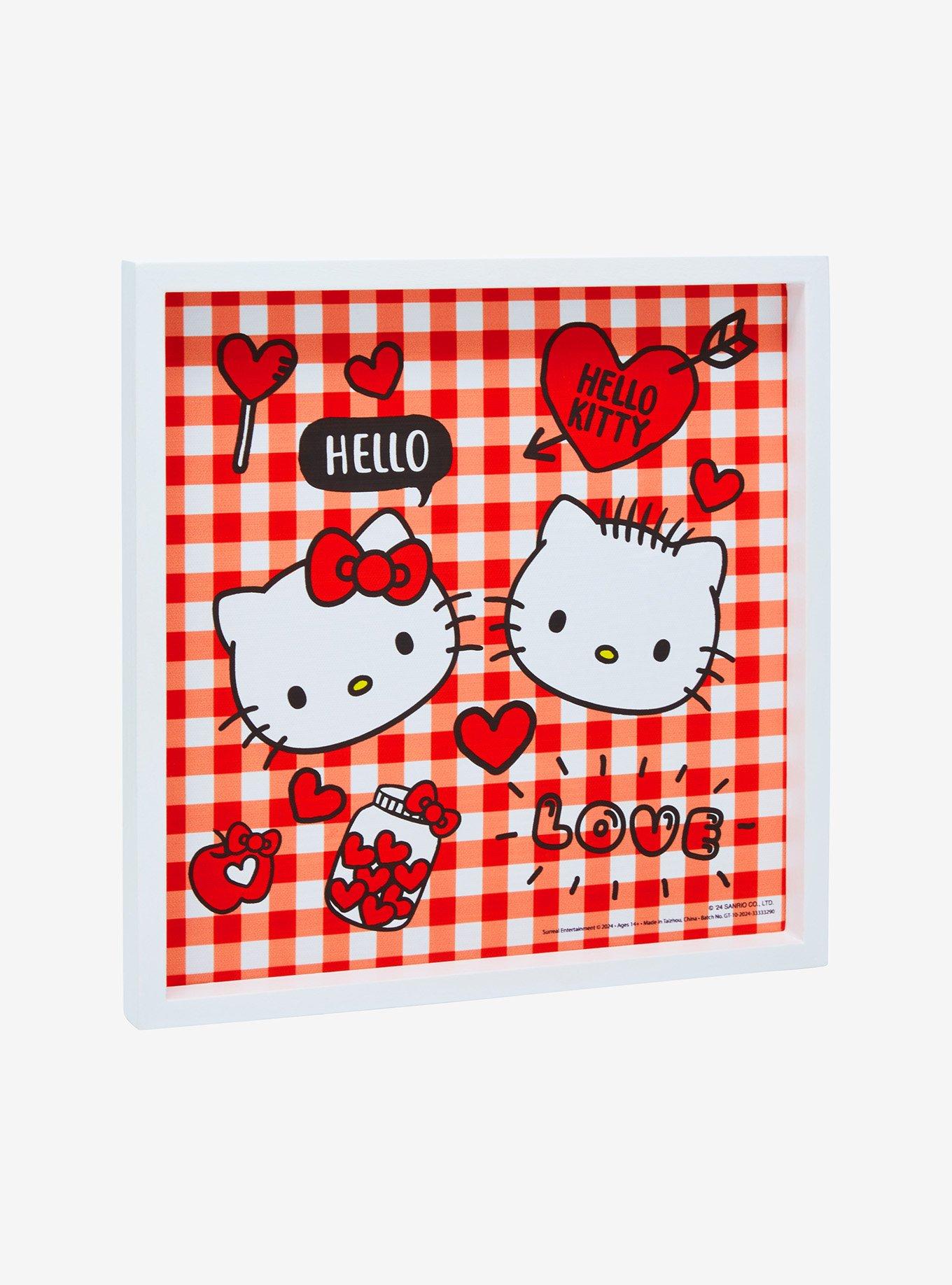 Hello Kitty Dear Daniel Gingham Wall Art, , hi-res