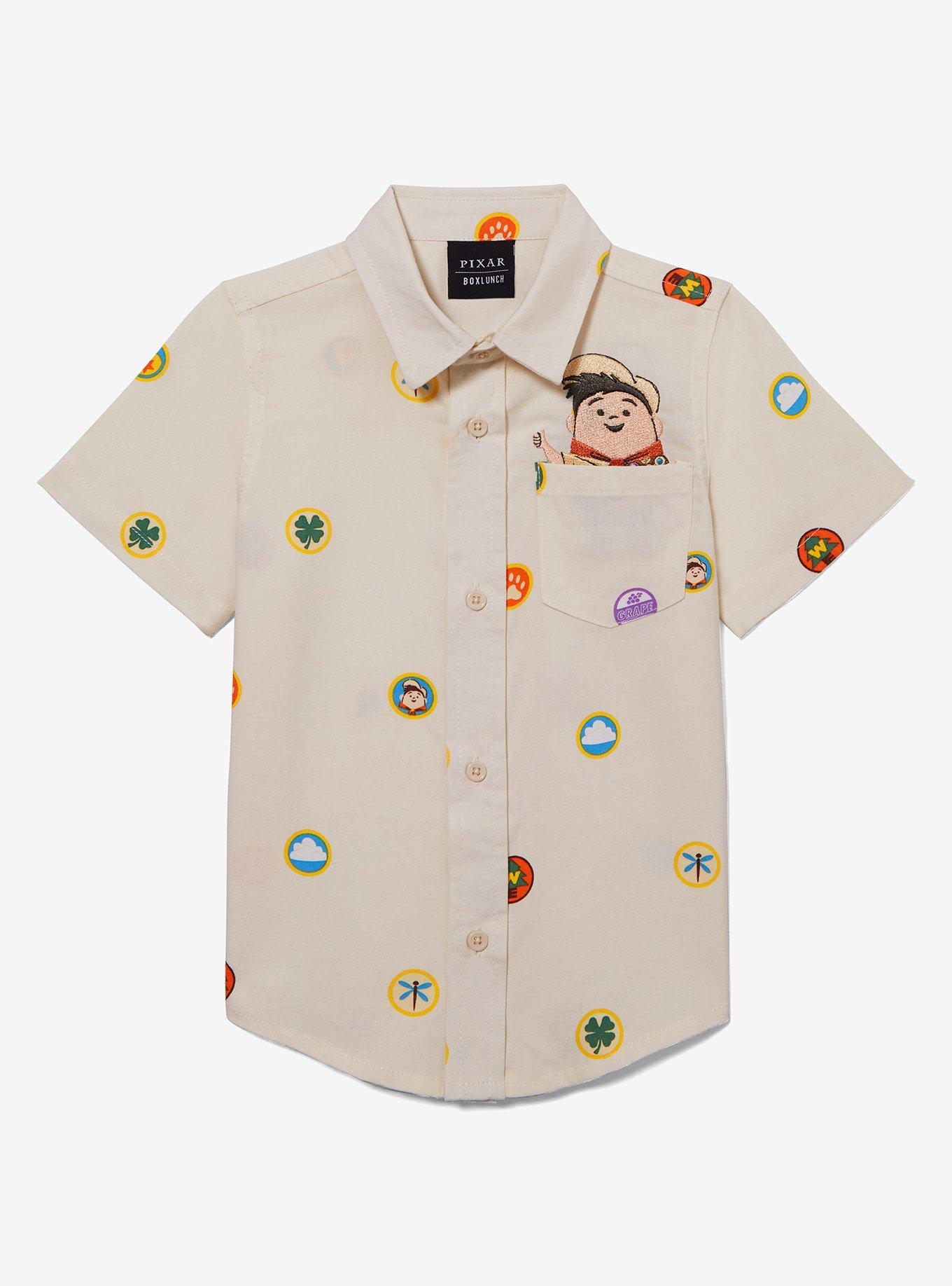 Disney Pixar Up Russell Wilderness Explorer Badges Toddler Button-Up