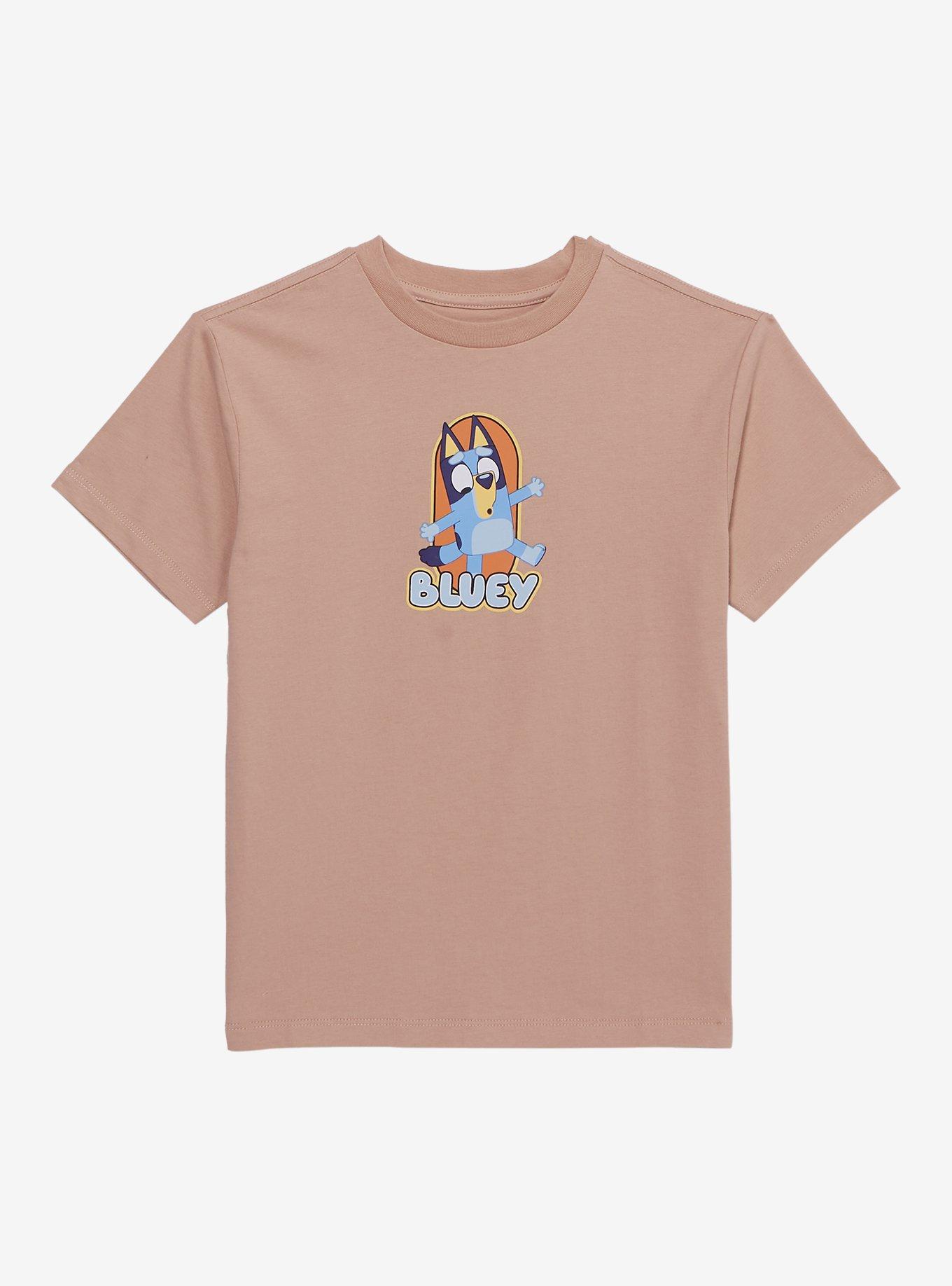 Bluey Butterfly Let's Do This Tan Youth T-Shirt