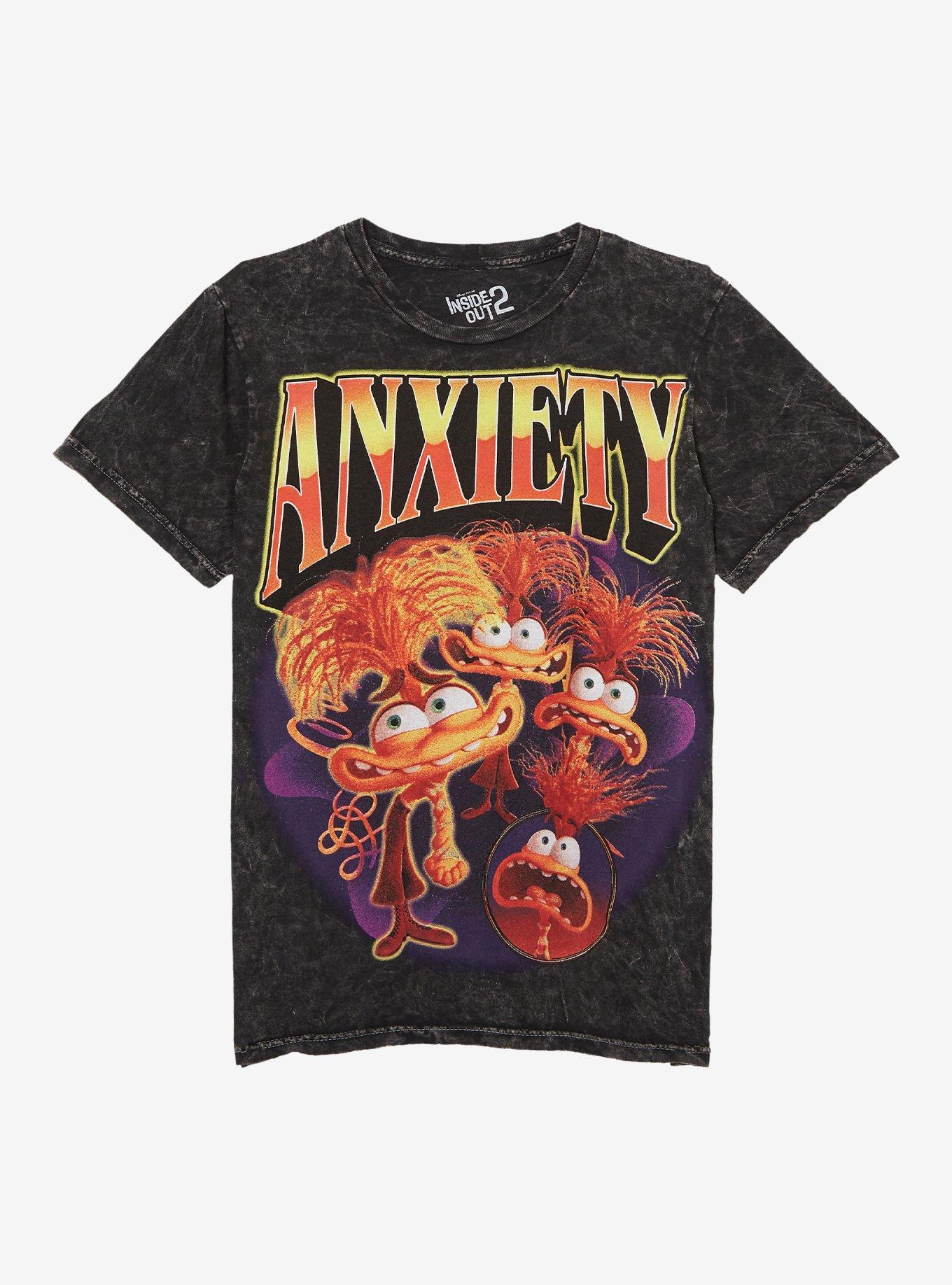 Disney Pixar Inside Out 2 Anxiety Collage Boyfriend Fit Girls T-Shirt, MULTI, hi-res