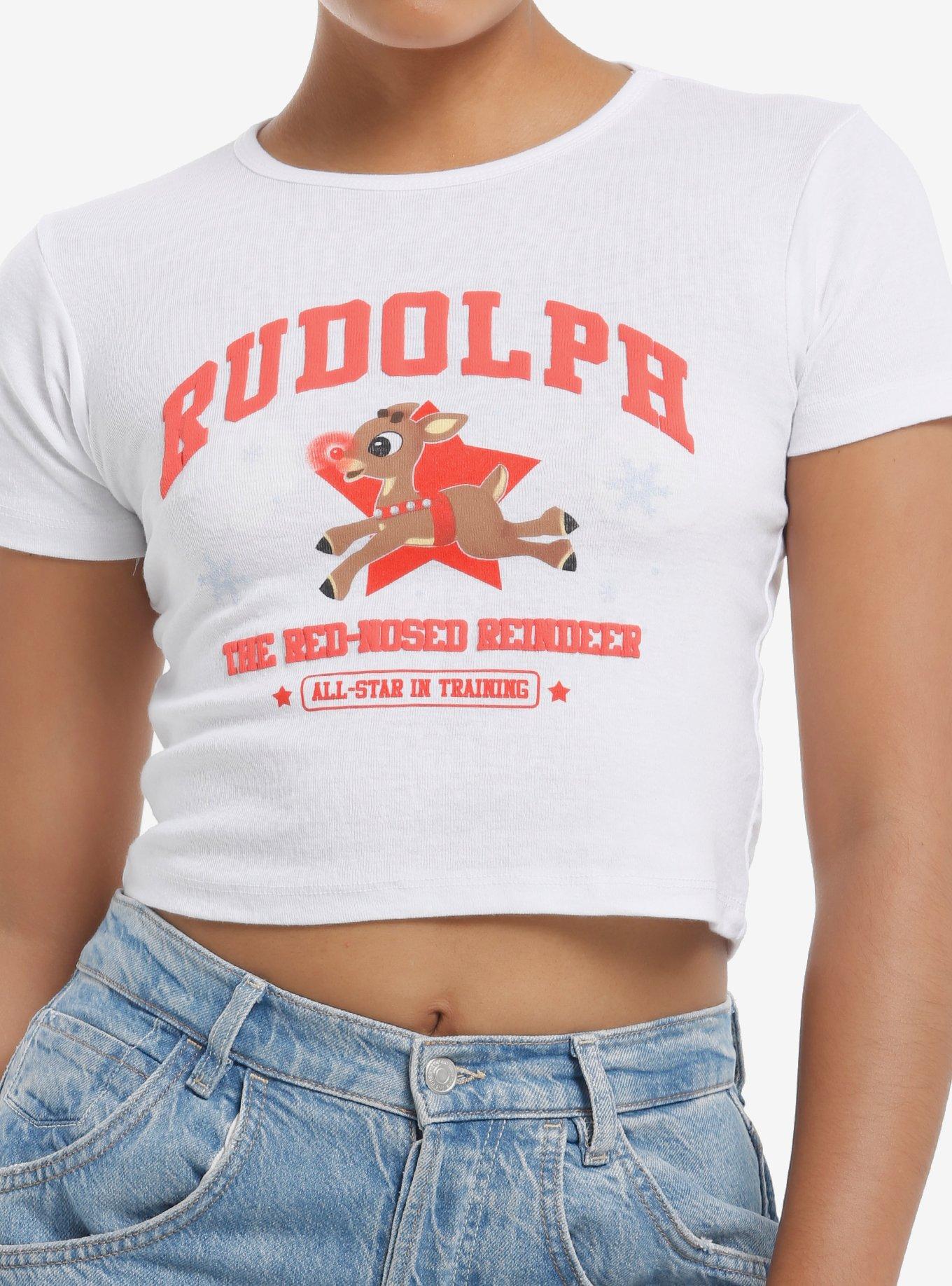 Rudolph The Red-Nosed Reindeer All-Star Girls Baby T-Shirt, RED, hi-res