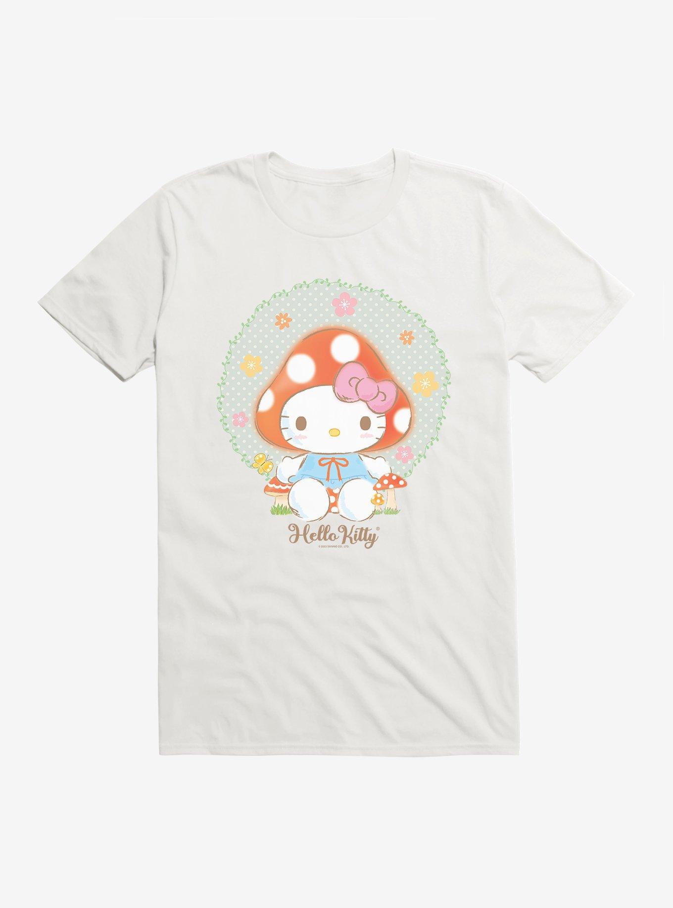 Hello Kitty And Friends Mushroom T-Shirt, WHITE, hi-res